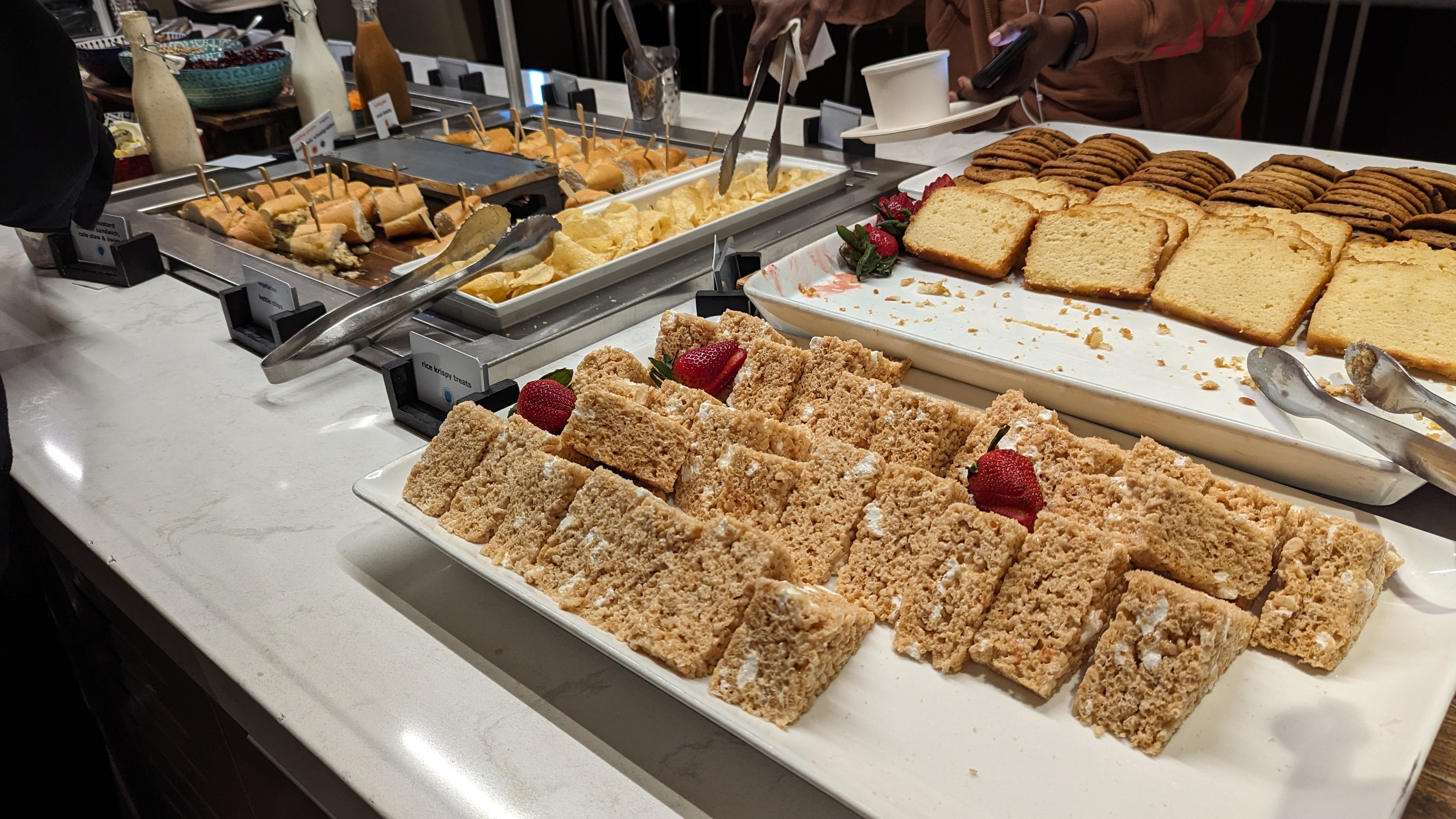 Concourse C Delta Sky Club at Hartsfield Jackson Atlanta International Airport food desserts