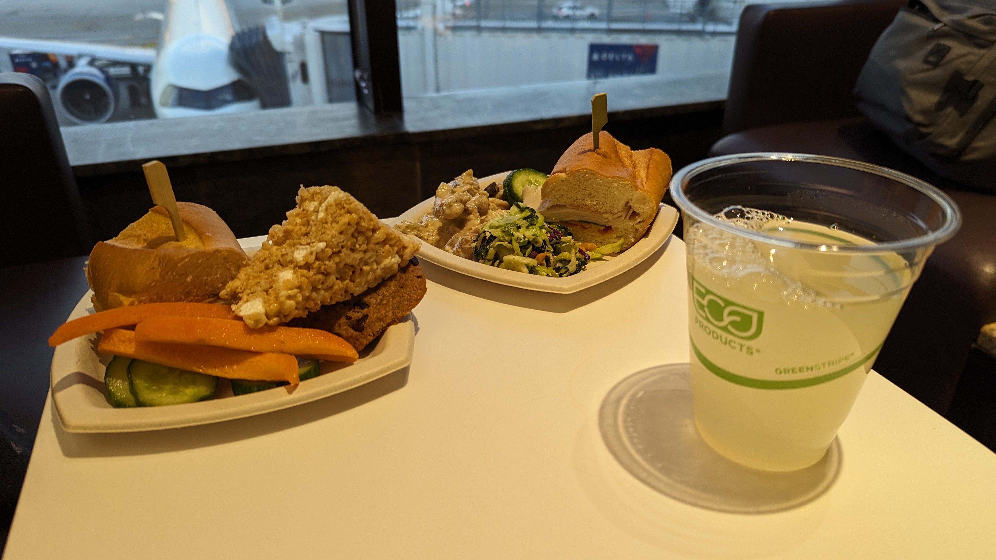 Concourse C Delta Sky Club at Hartsfield Jackson Atlanta International Airport food
