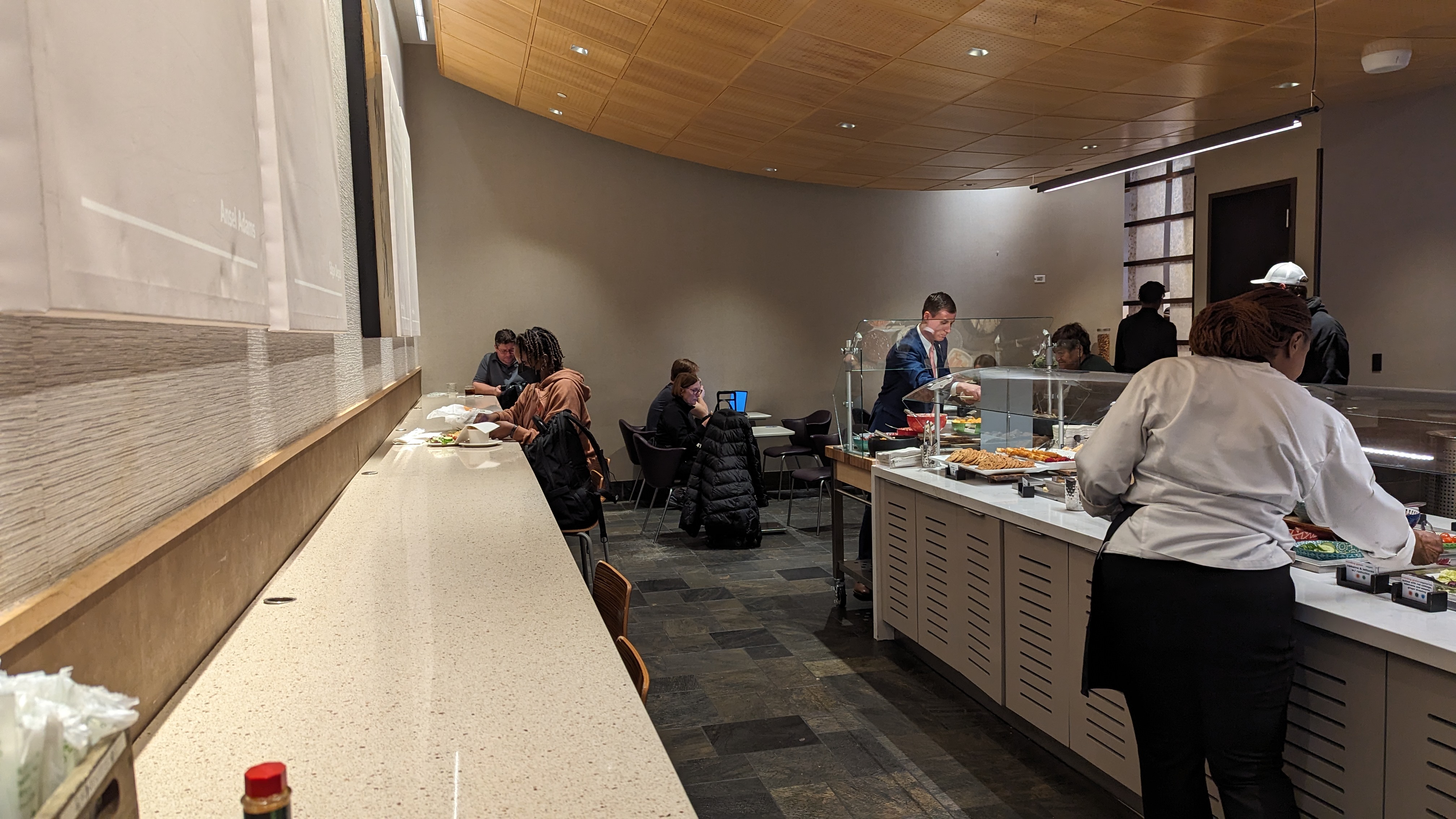 Concourse C Delta Sky Club at Hartsfield Jackson Atlanta International Airport seating buffet bar