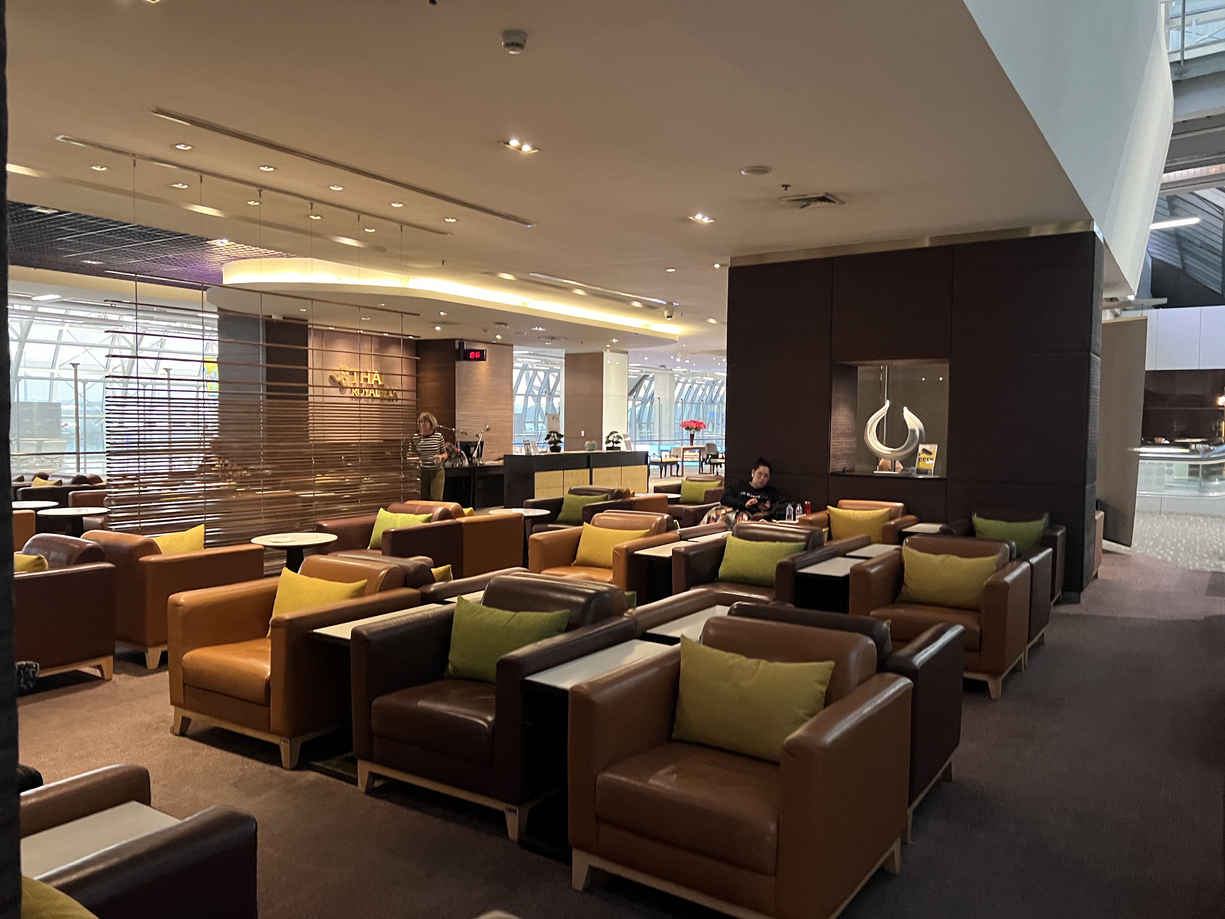 Thai Airways Royal Silk Lounge seating area Thai Airways Royal Silk Lounge seating area