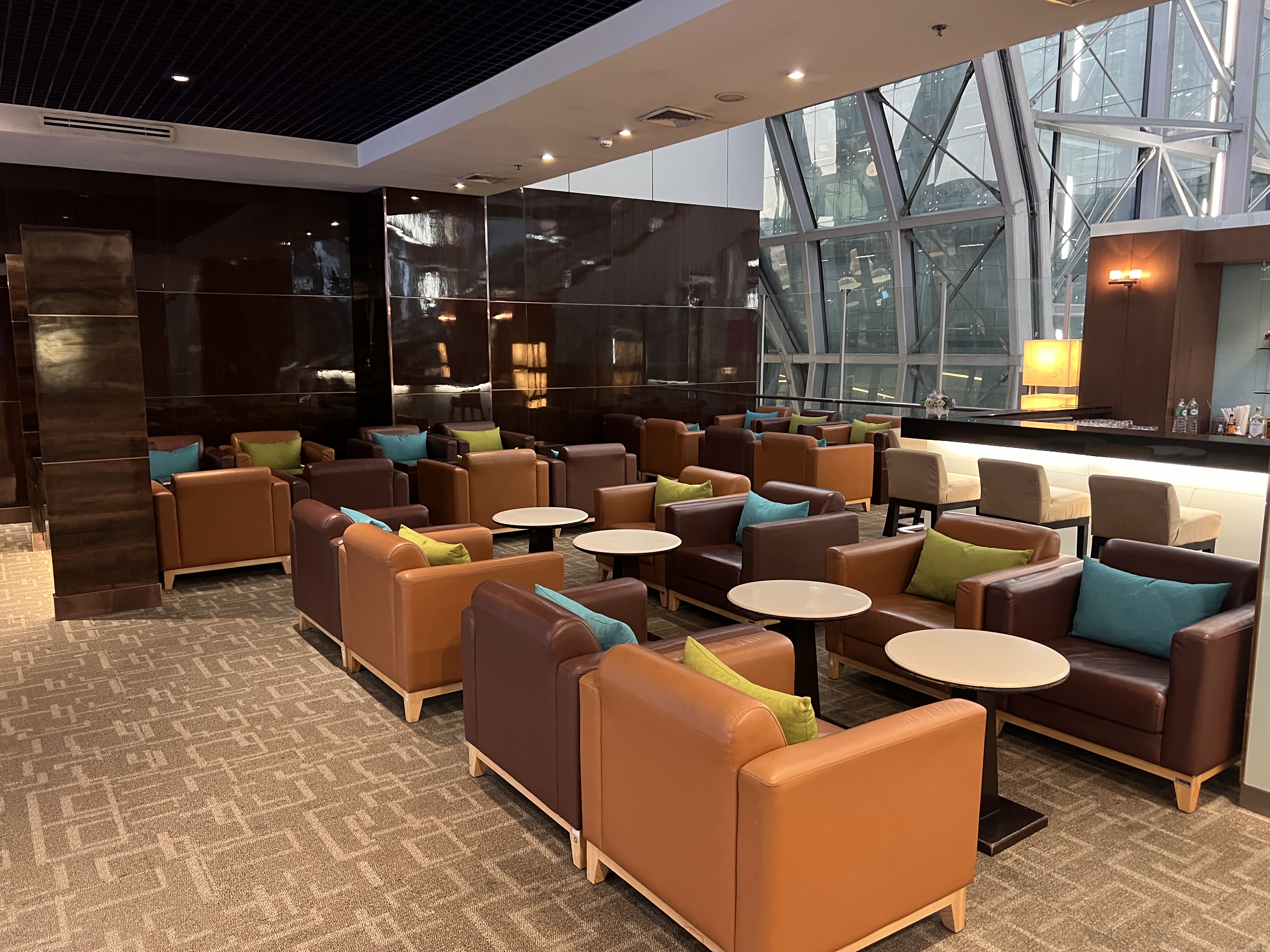 Thai Airways Royal Silk Lounge seating areas Thai Airways Royal Silk Lounge seating areas