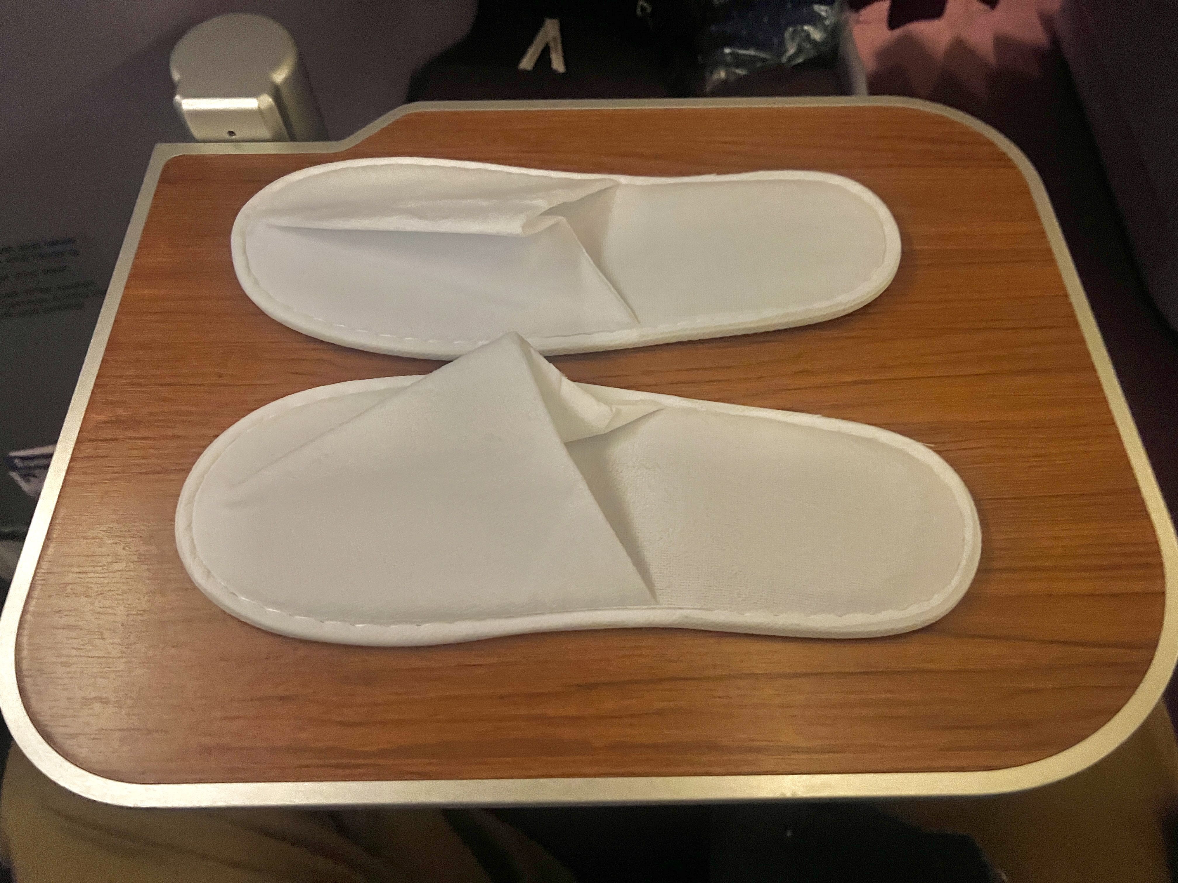 Thai Airways Royal Silk business class 777 300er slippers Thai Airways Royal Silk business class 777 300er slippers