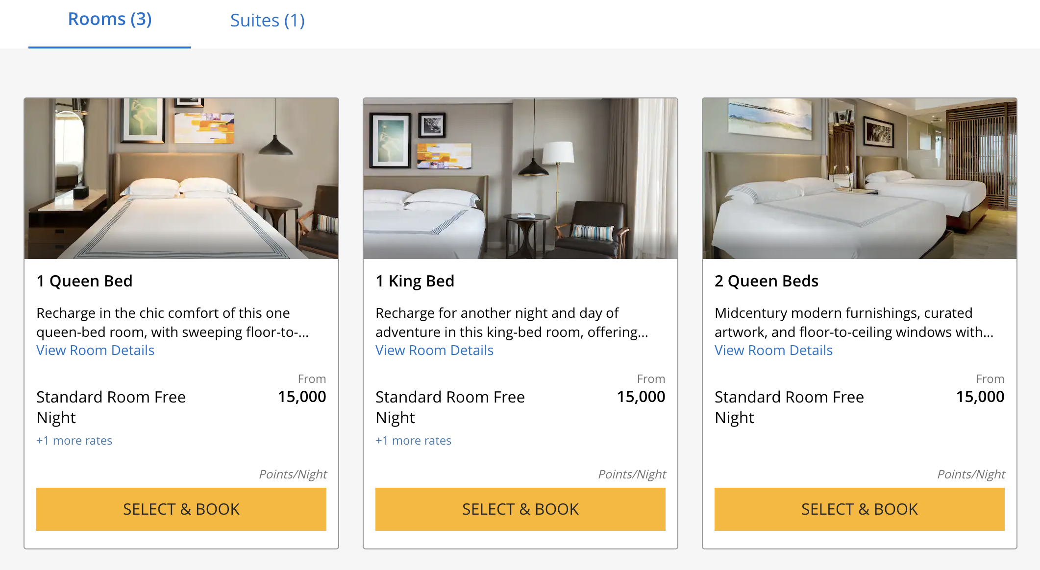 Thompson Playa del Carmen Main House cost in points
