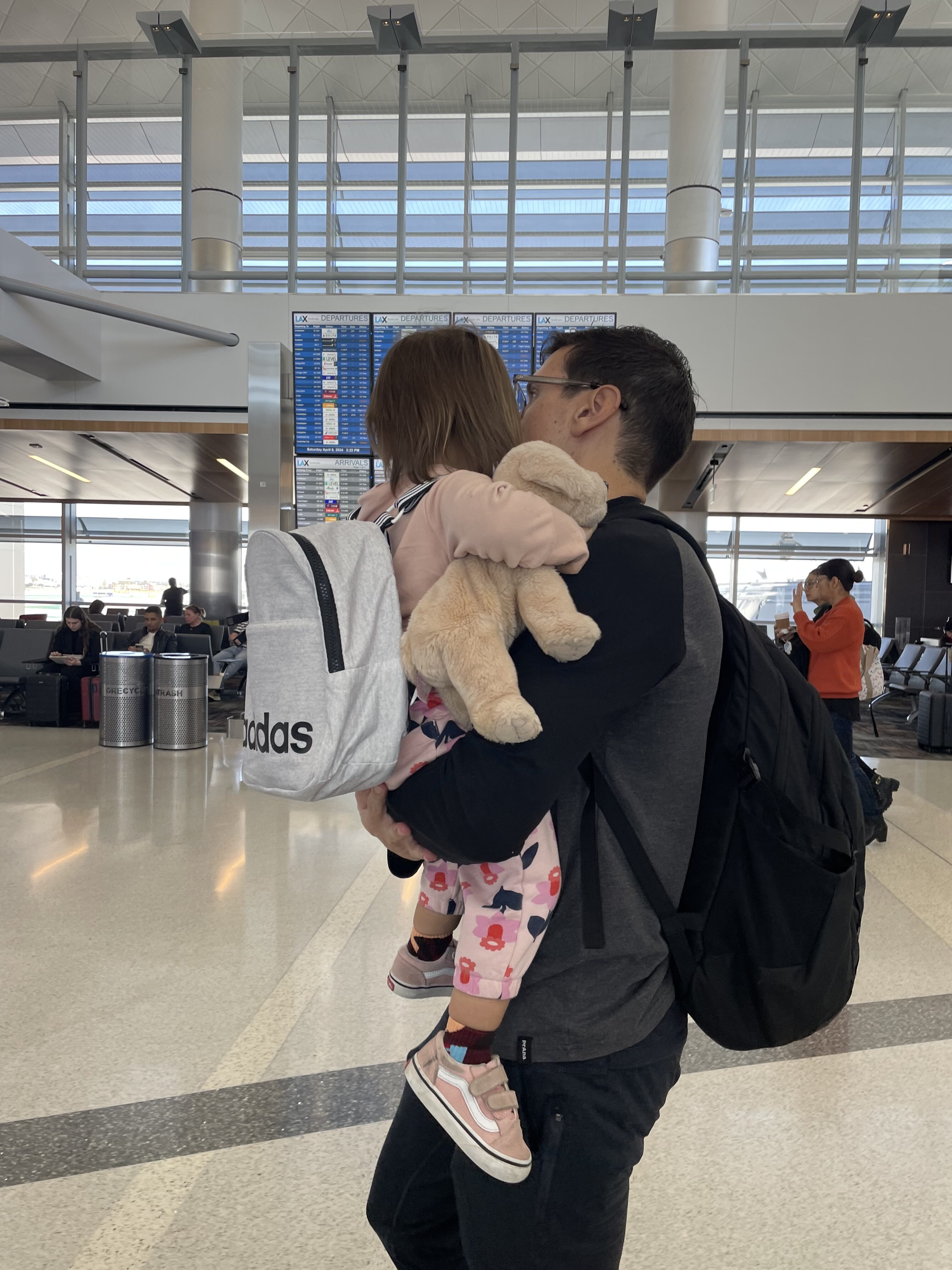 Toddler at the airport