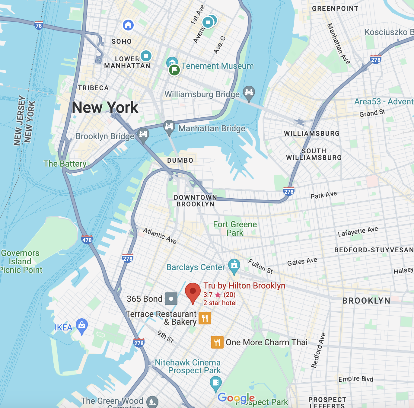 Tru by Hilton Brooklyn Location Tru by Hilton Brooklyn Location