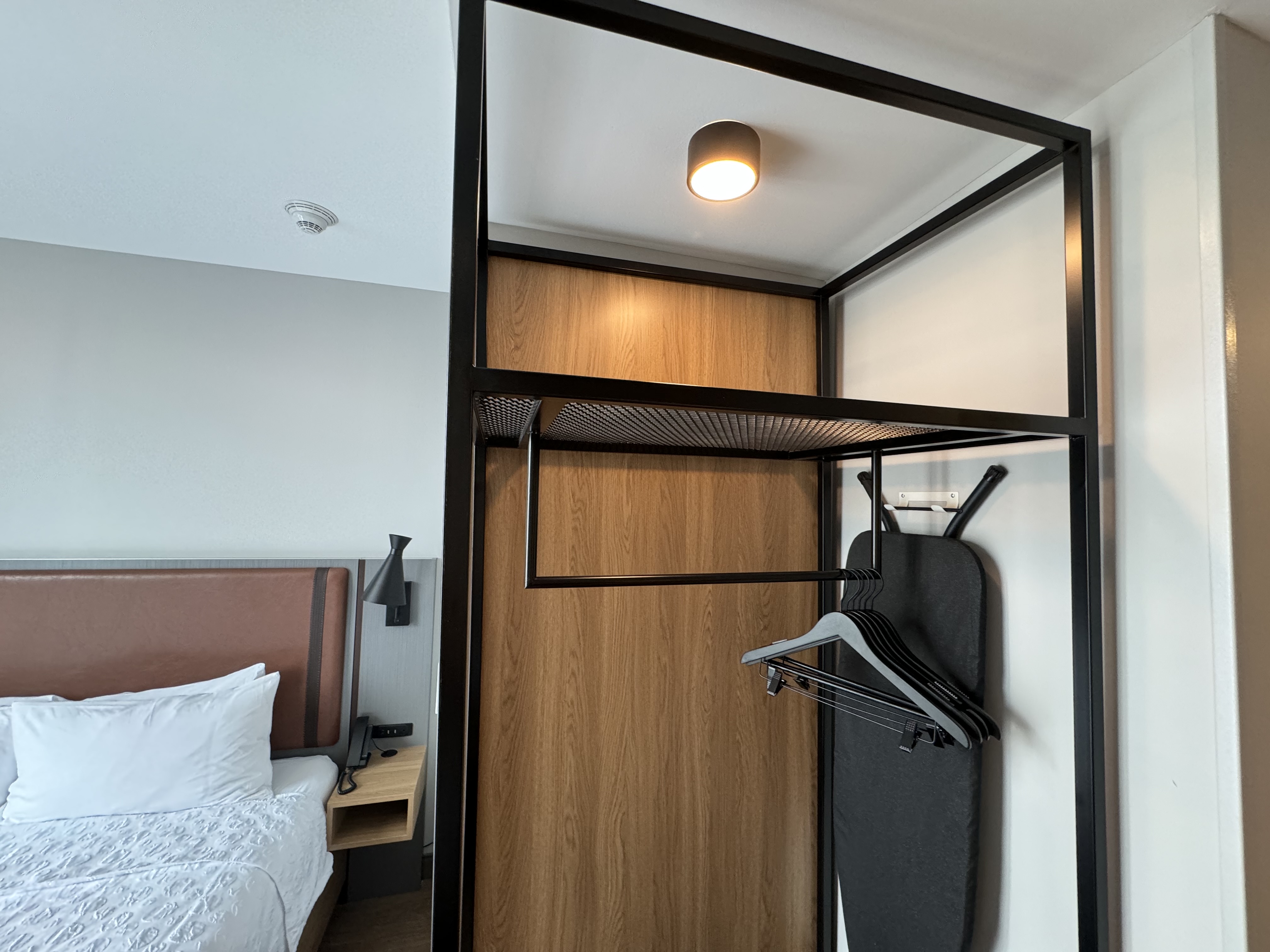 Tru by Hilton Brooklyn Open Closet Tru by Hilton Brooklyn Open Closet
