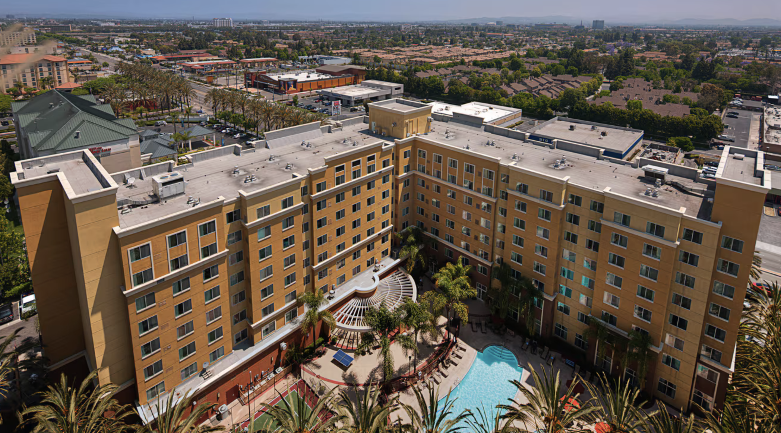 Aerial view of the Residence Inn Anaheim Resort AreaGarden Grove Aerial view of the Residence Inn Anaheim Resort AreaGarden Grove