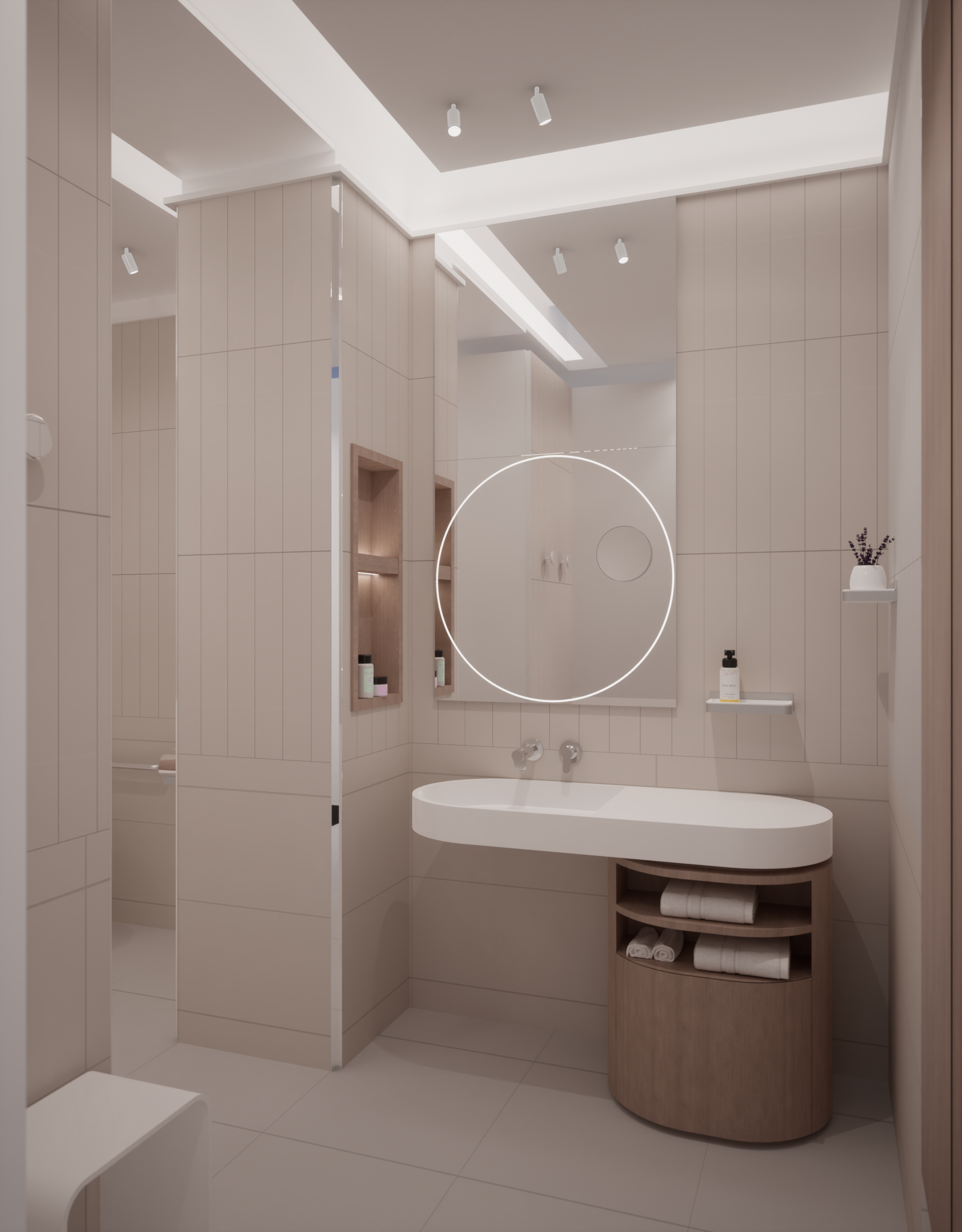 Air France La Premiere Lounge Suites bathroom