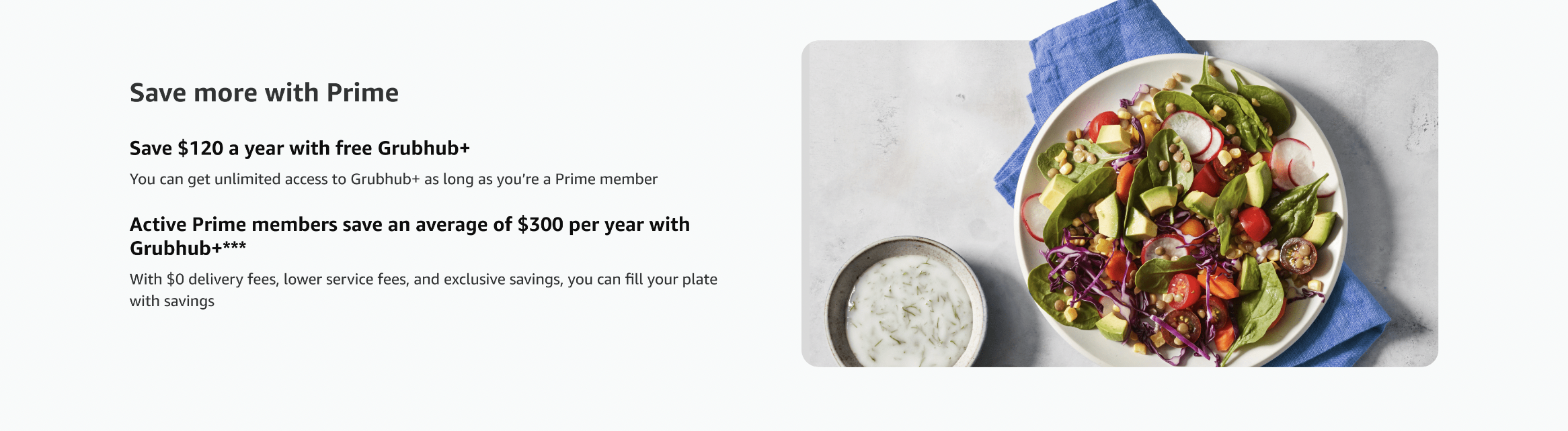 Amazon Prime Grubhub
