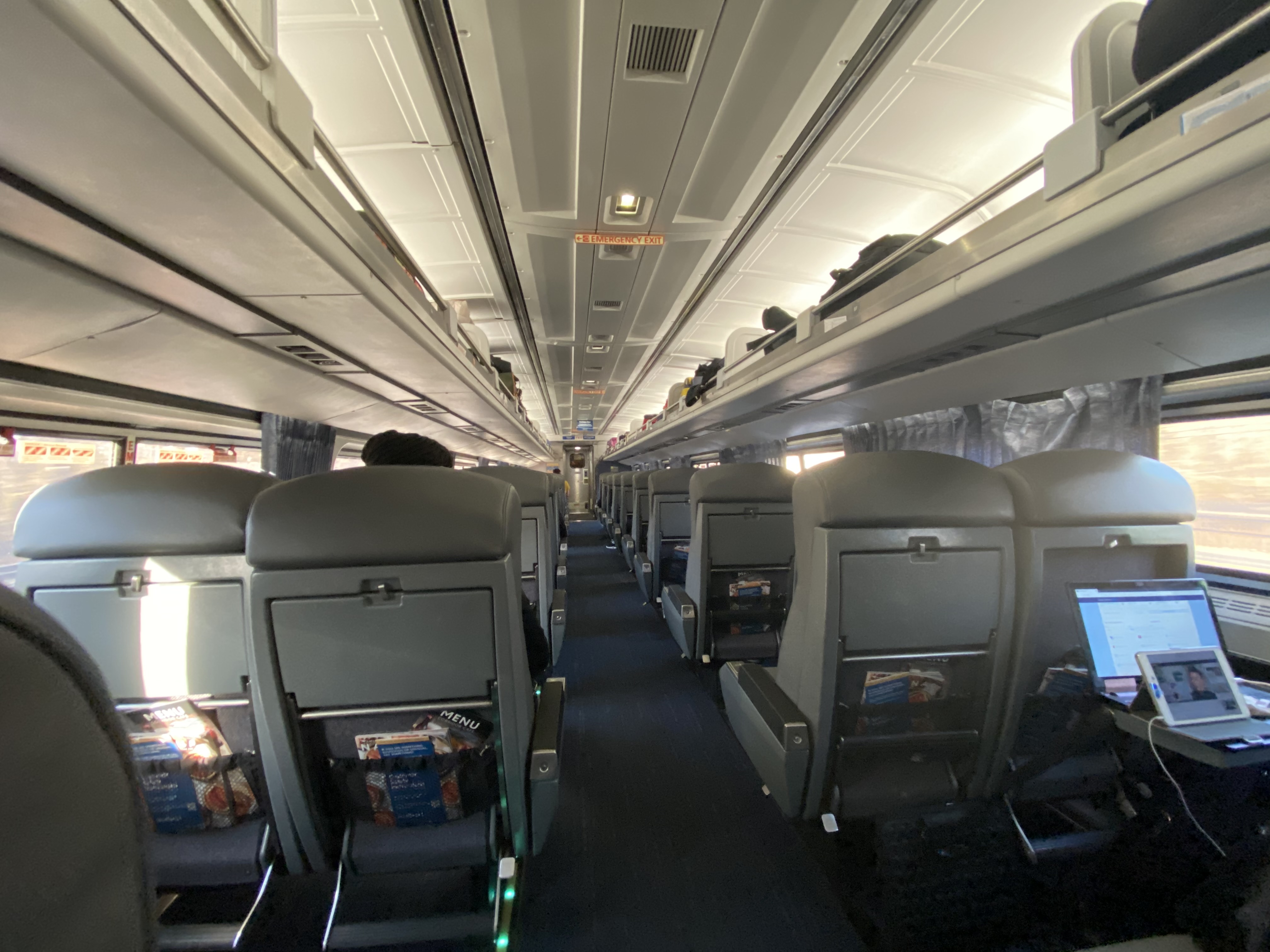 Amtrak Business Class Northeast Regional 2 Seats Amtrak Northeast Regional Business Class Rear