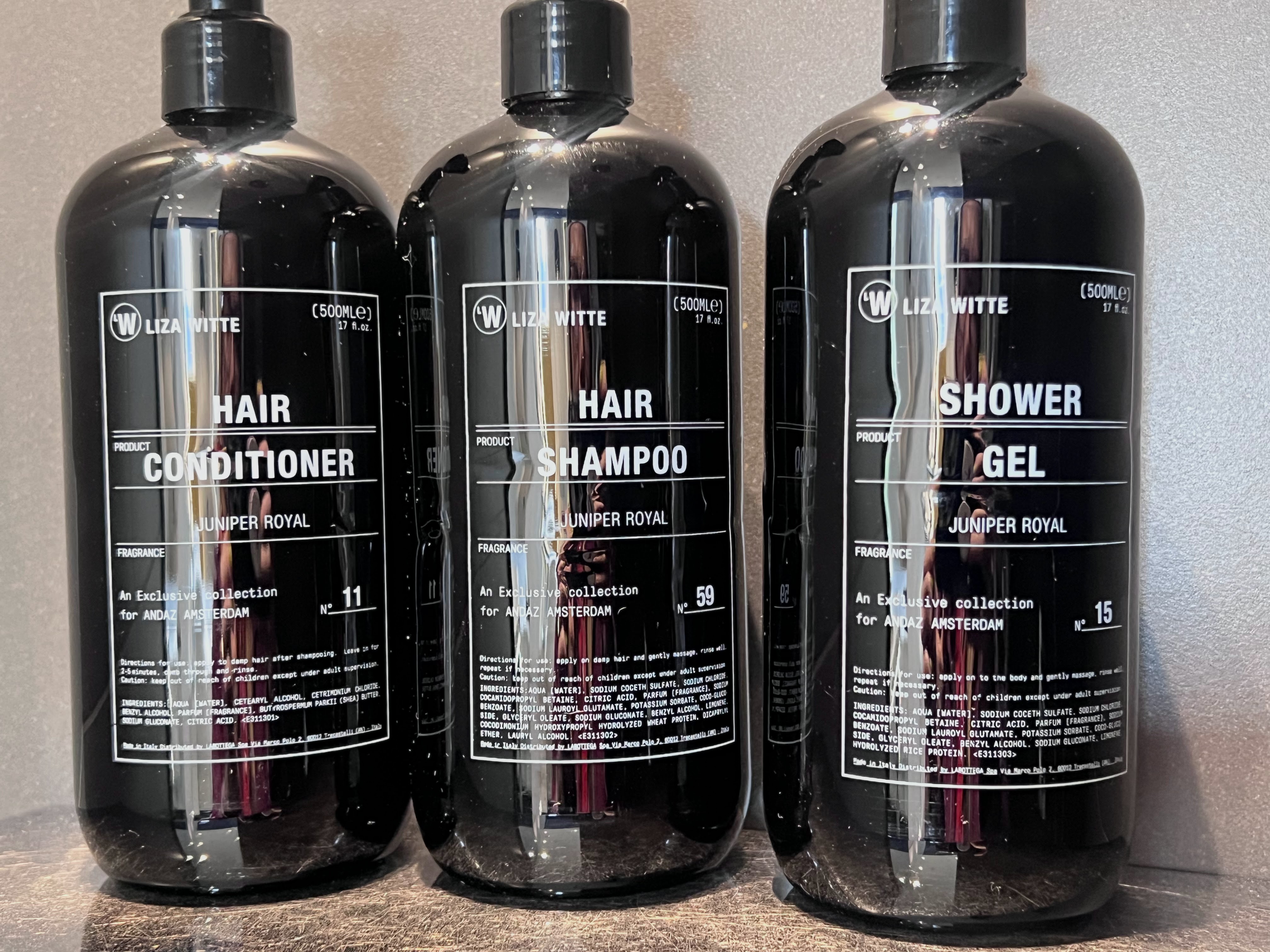 Andaz Amsterdam bath producs from Liza Witte Andaz Amsterdam bath producs from Liza Witte