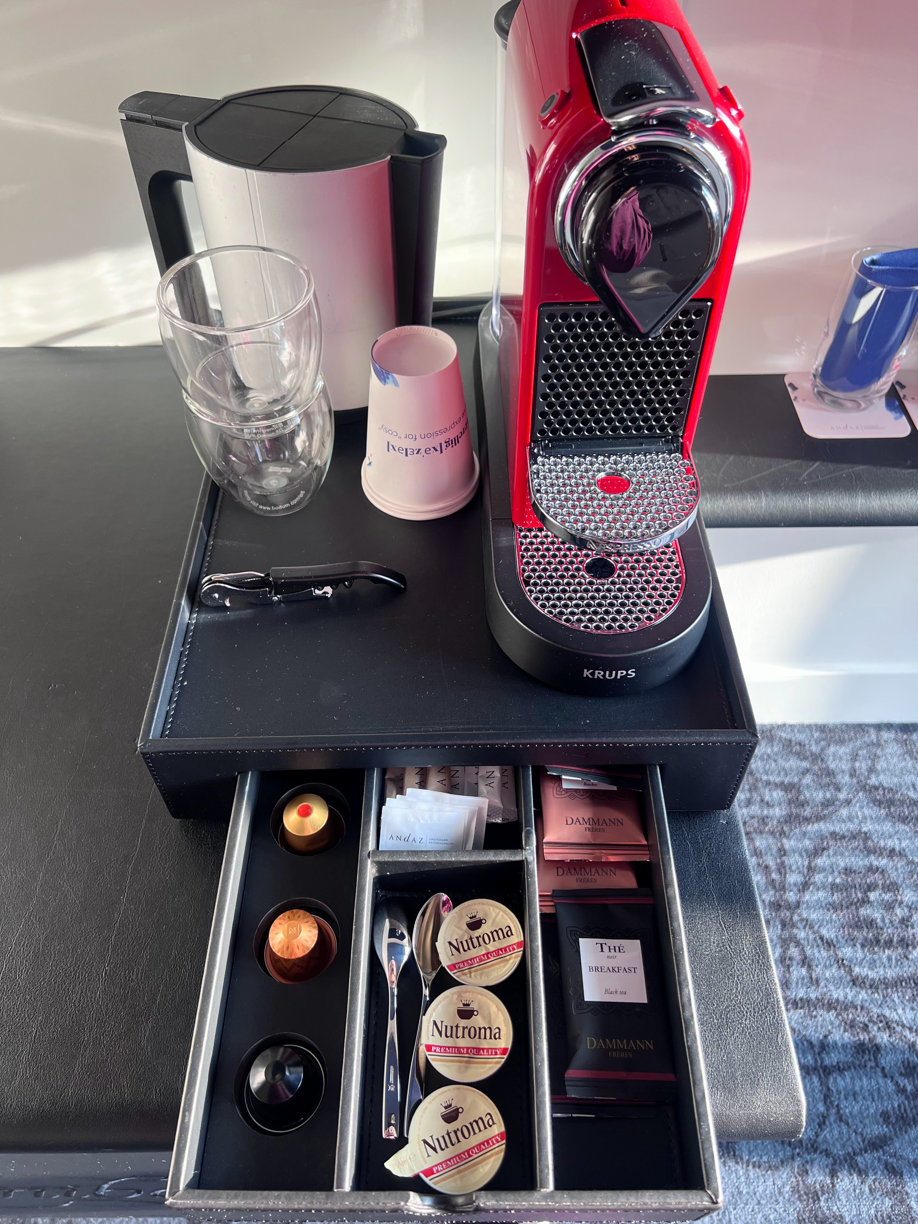 Andaz Amsterdam in room coffee Andaz Amsterdam in room coffee
