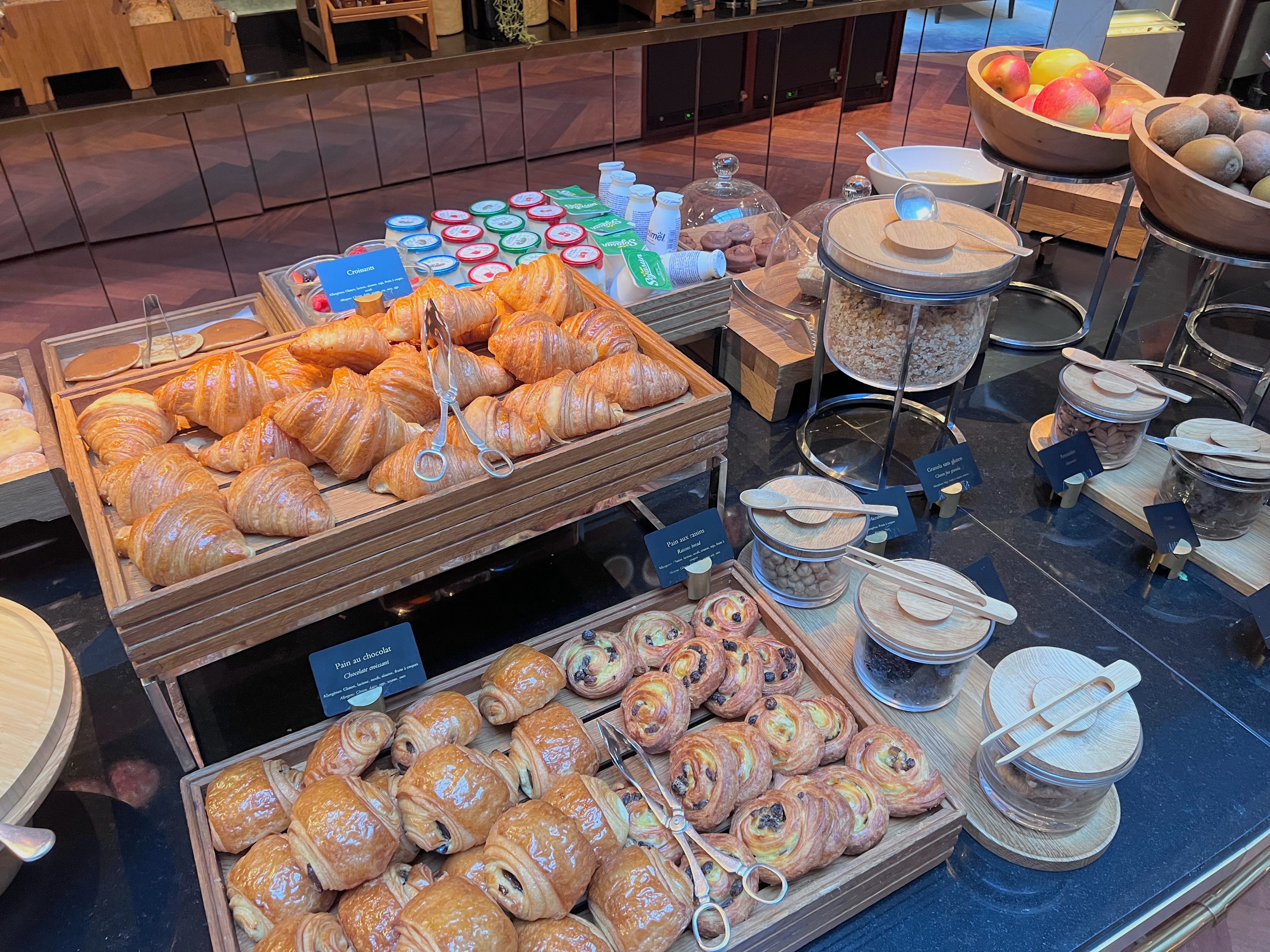 Breakfast pastries at Park Hyatt Paris Breakfast pastries at Park Hyatt Paris