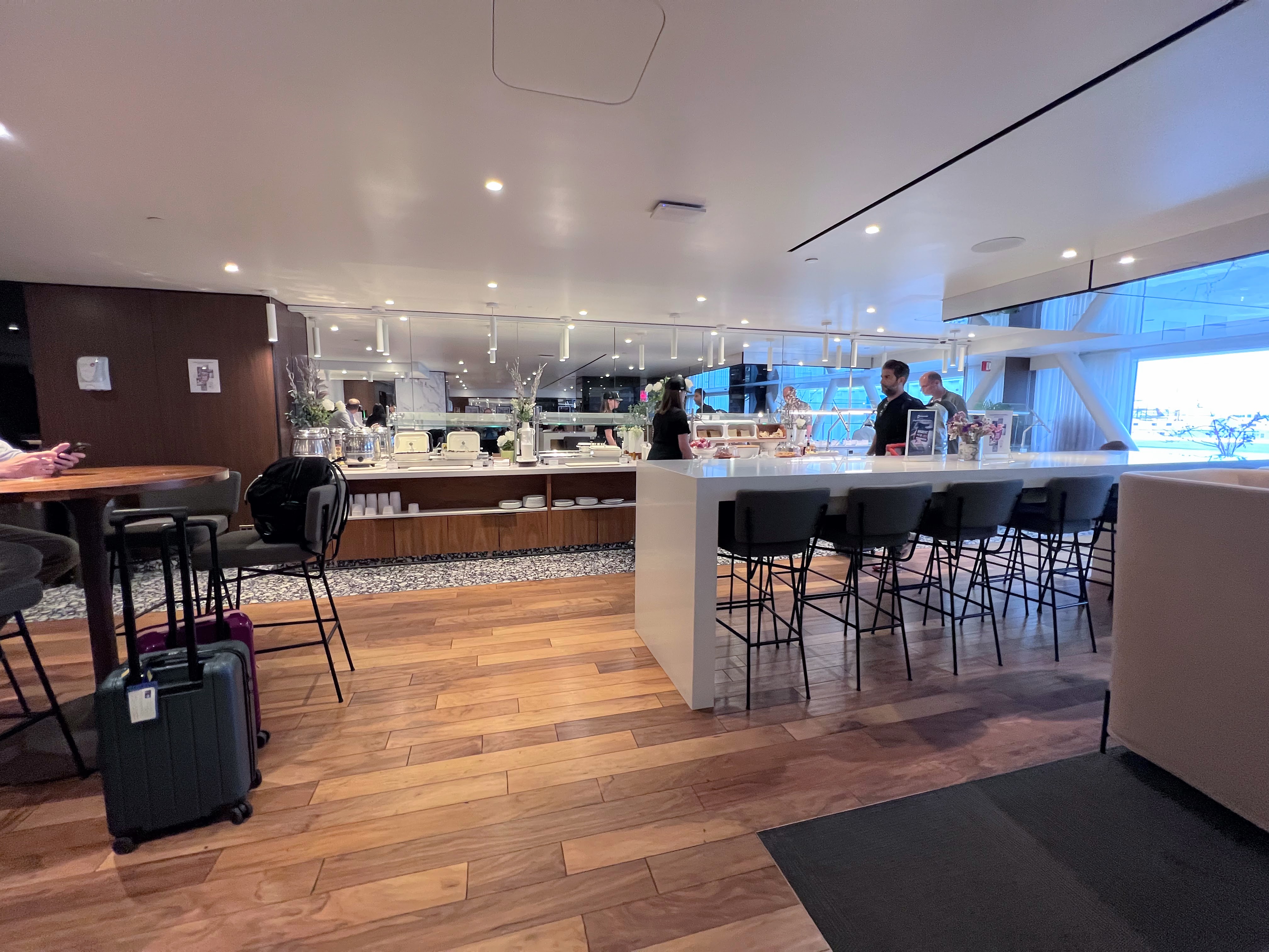Buffet at Primeclass Lounge JFK Airport