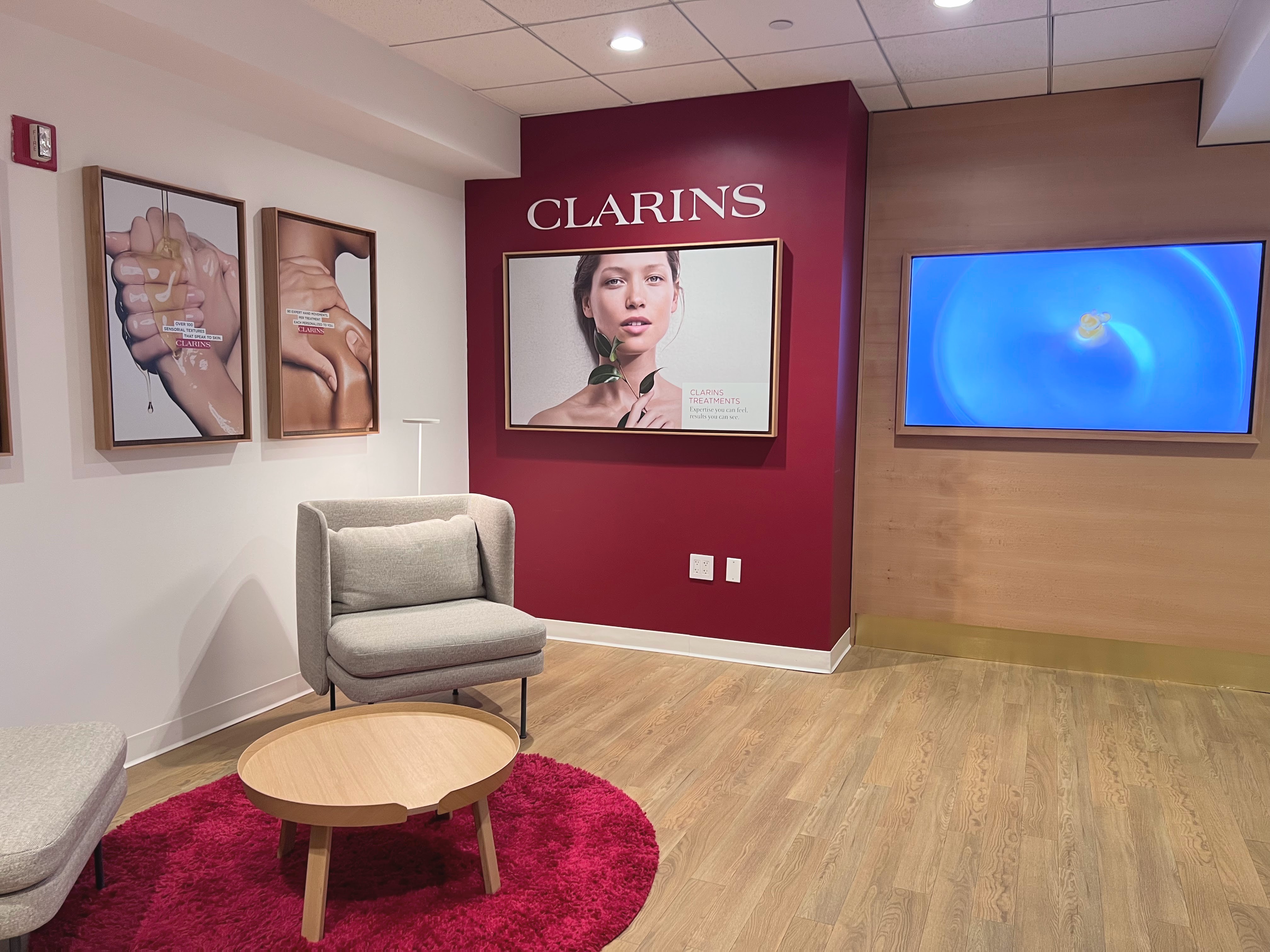 Clarins spa at JFK Air France lounge Clarins spa at JFK Air France lounge