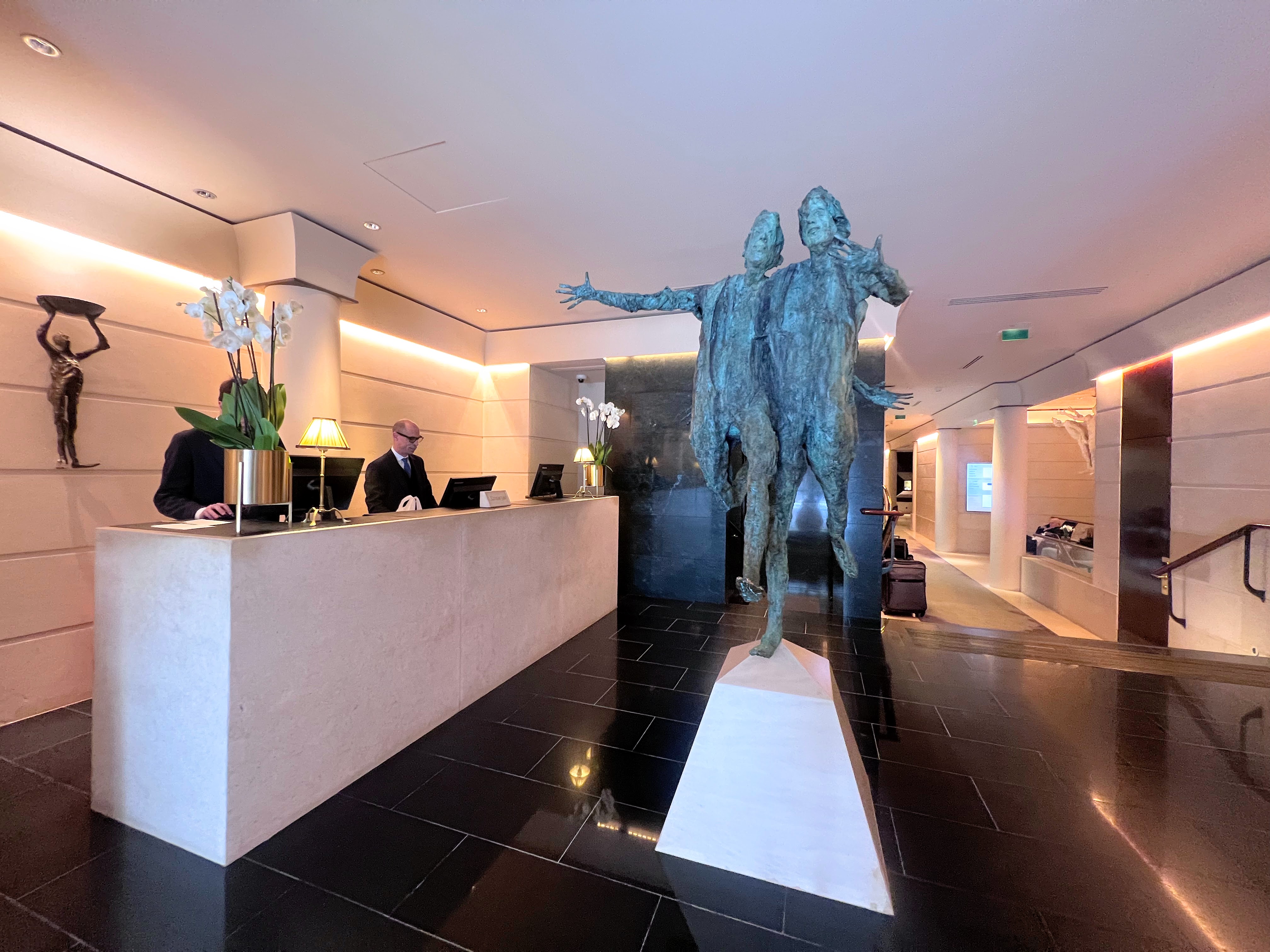 Concierge desk and entrance at Park Hyatt Paris Concierge desk and entrance at Park Hyatt Paris