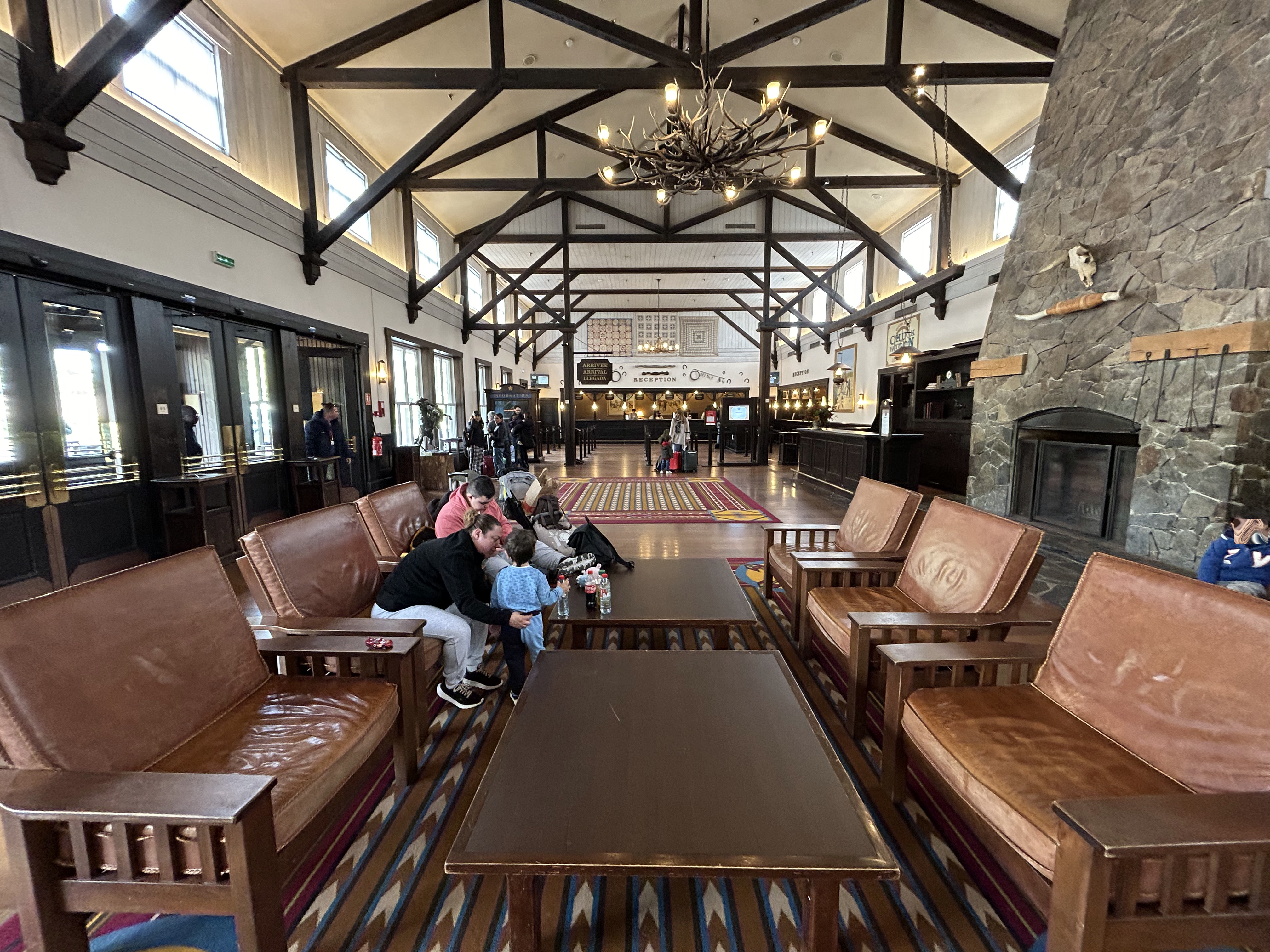 Disneyland Paris Hotel Cheyenne lobby seating