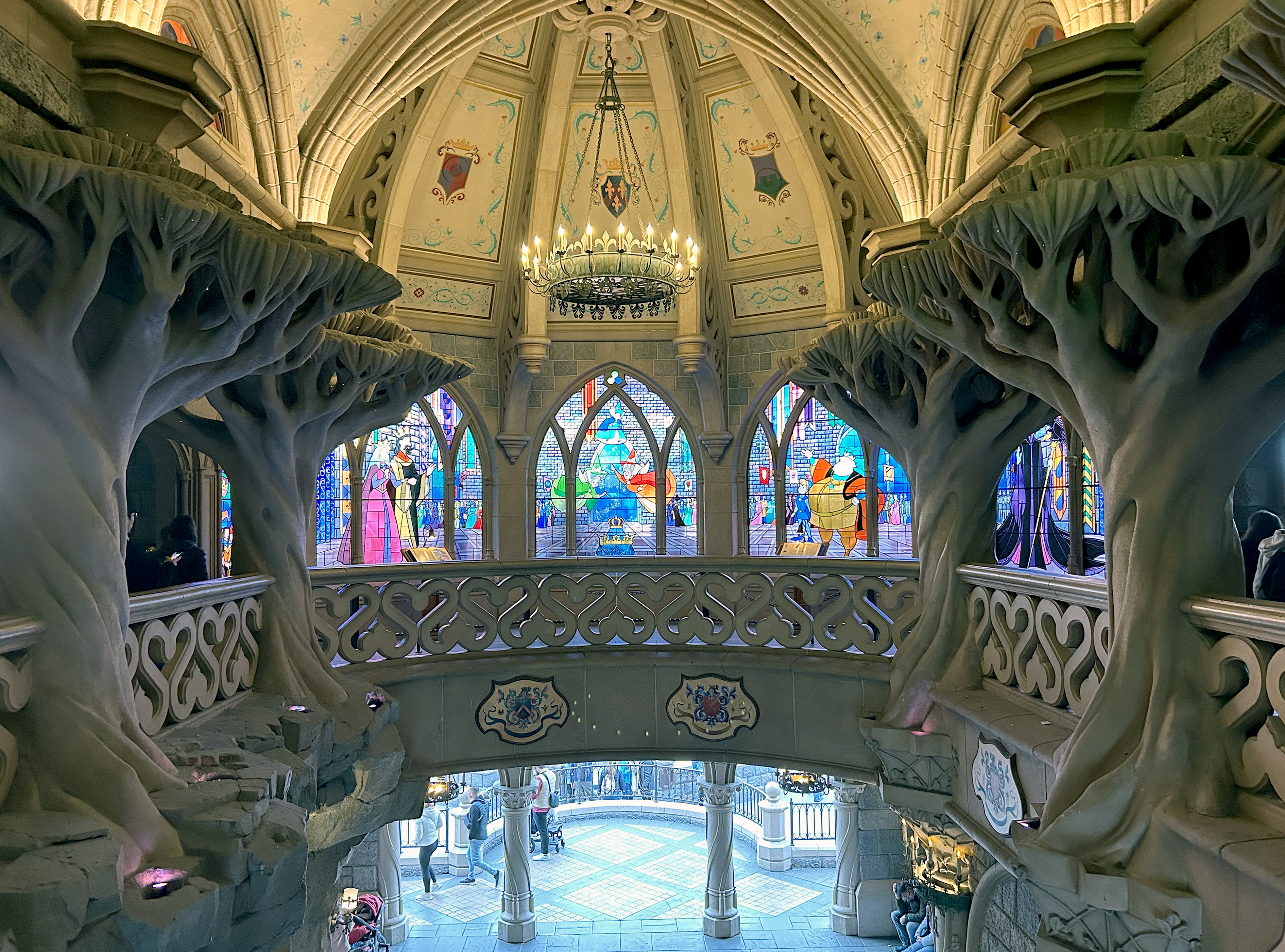 Disneyland Paris castle second floor interior Disneyland Paris castle second floor interior