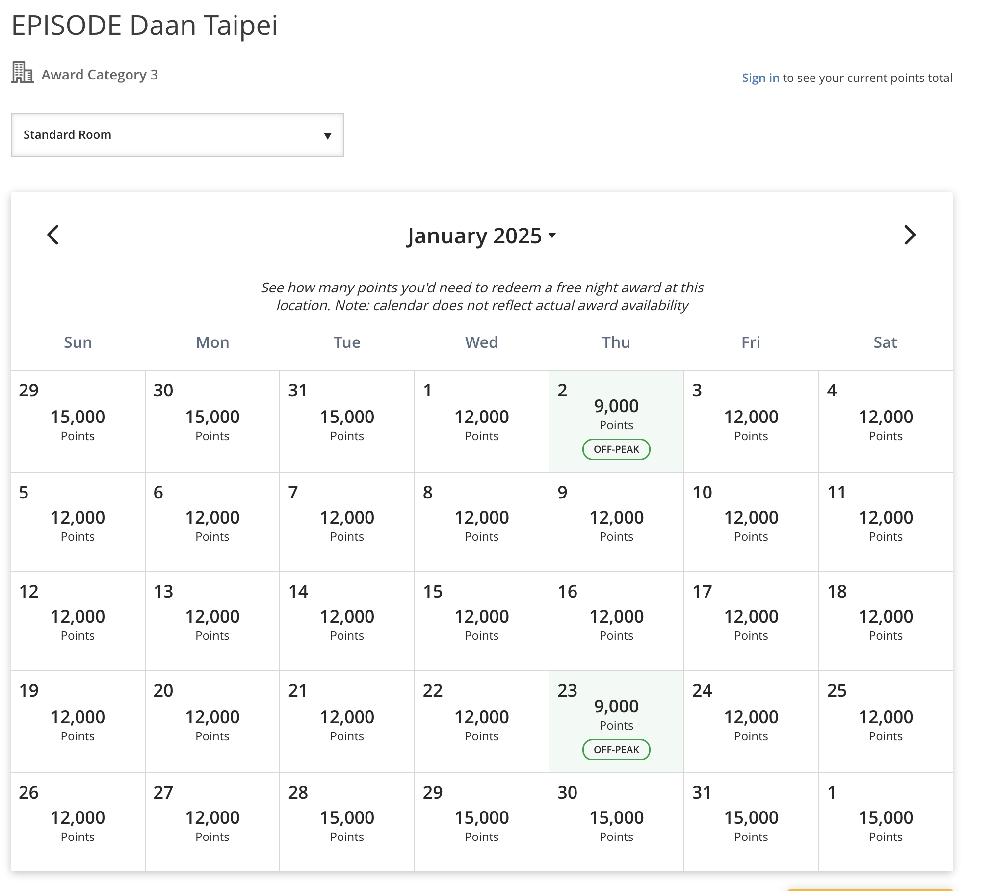 EPISODE Daan Taipei award rates 1