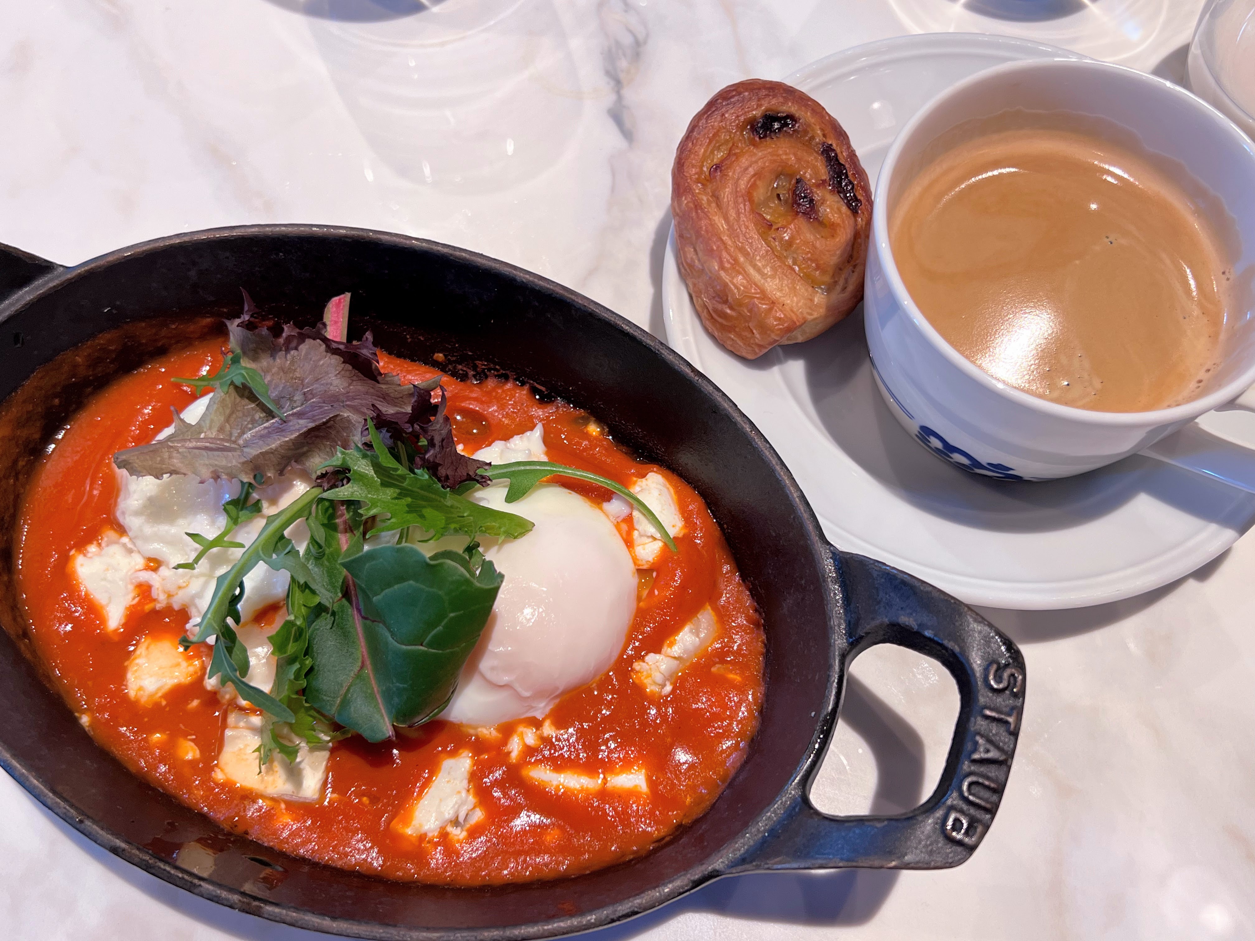 Eggs and goat cheese breakfast Eggs and goat cheese breakfast