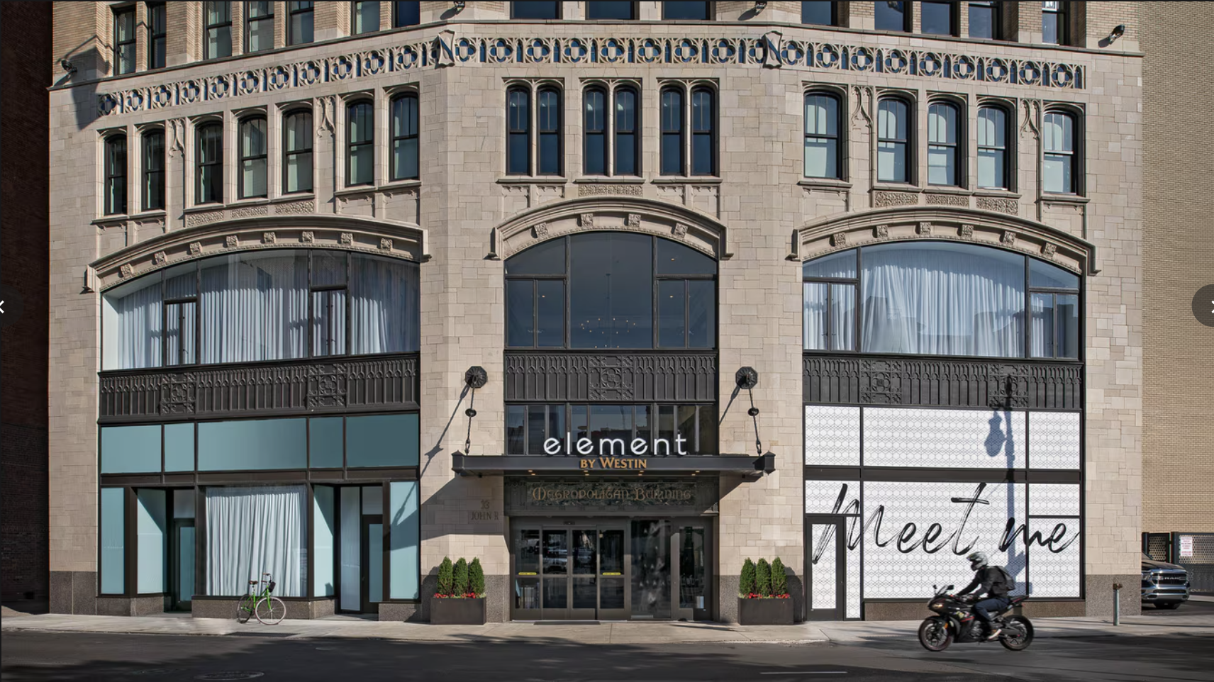 Element Detroit at the Metropolitan exterior front view Element Detroit at the Metropolitan exterior front view