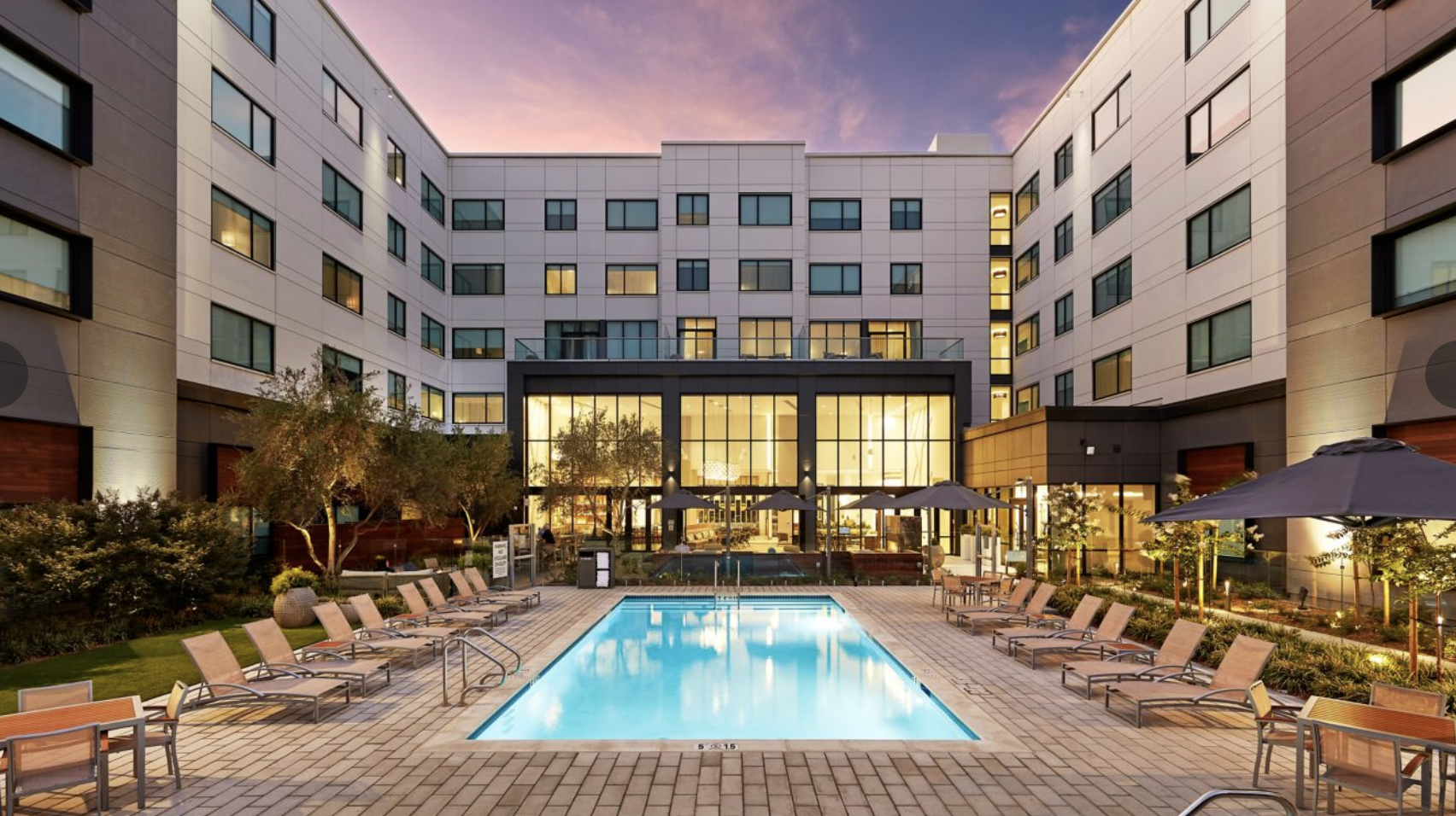Element Santa Clara pool view Element Santa Clara pool view