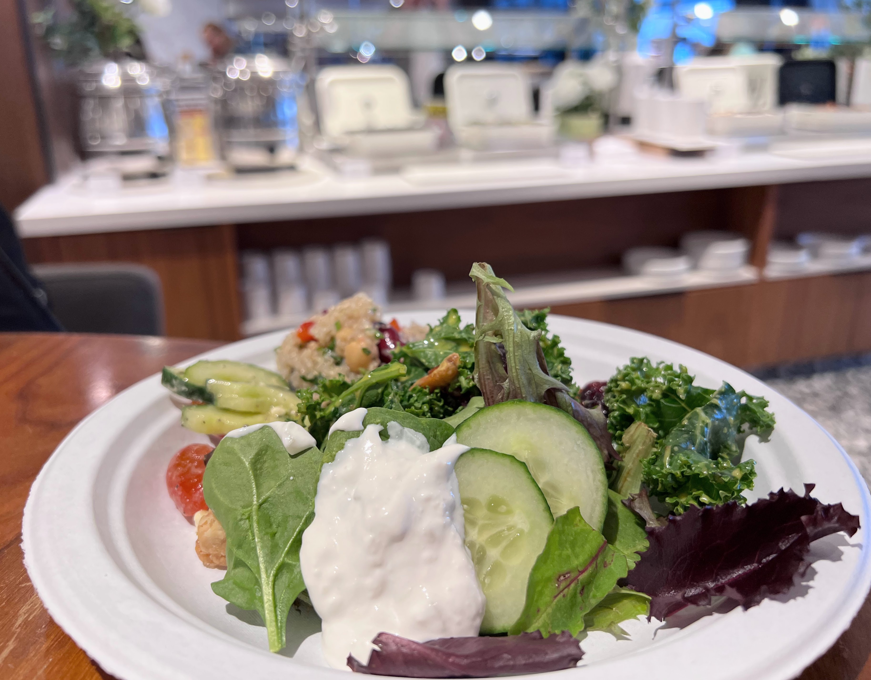 Food at Primeclass lounge at JFK Food at Primeclass lounge at JFK
