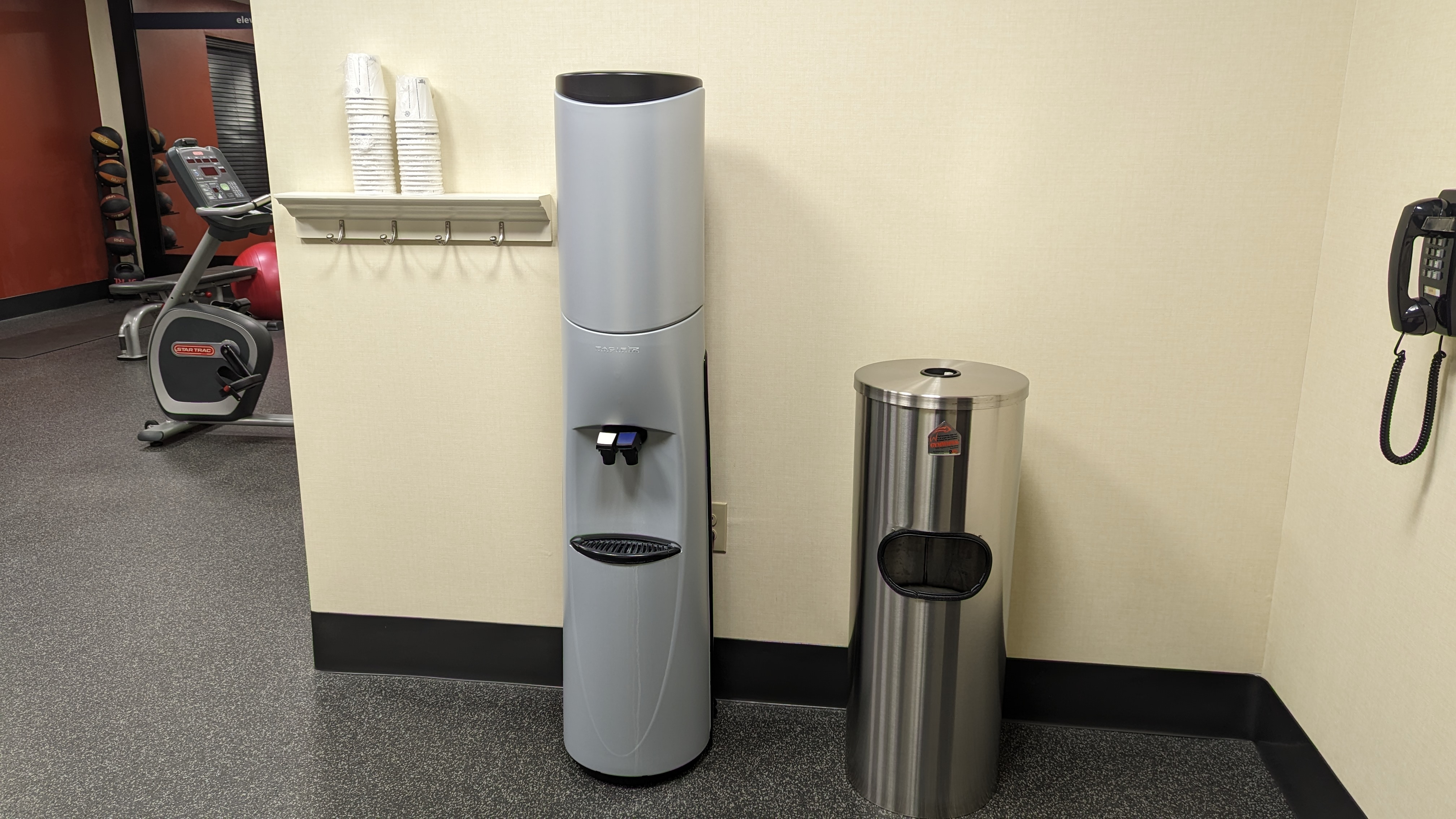 Hampton Inn Suites Hope amenities fitness center water