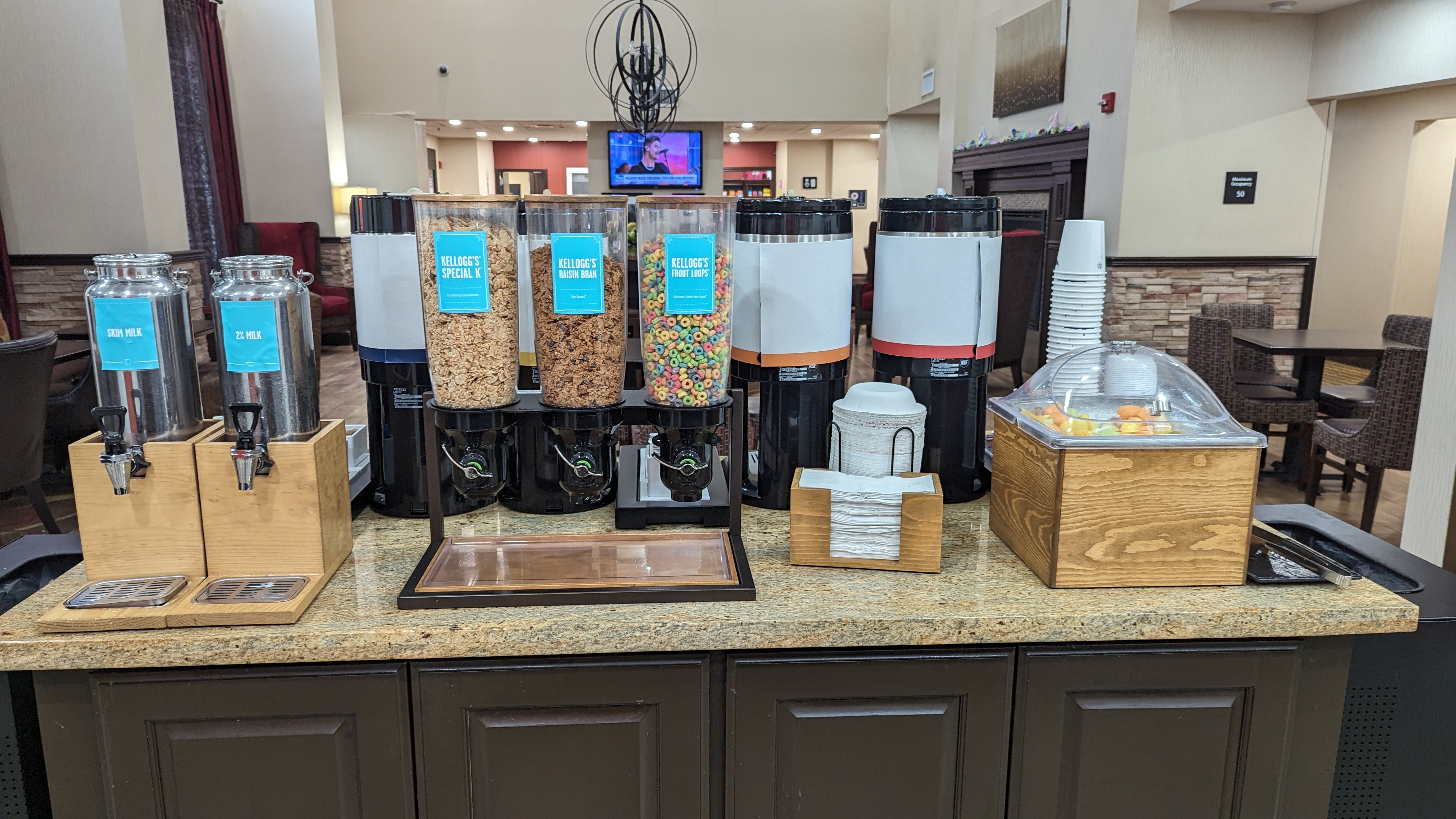 Hampton Inn Suites Hope food and beverage breakfast cereal