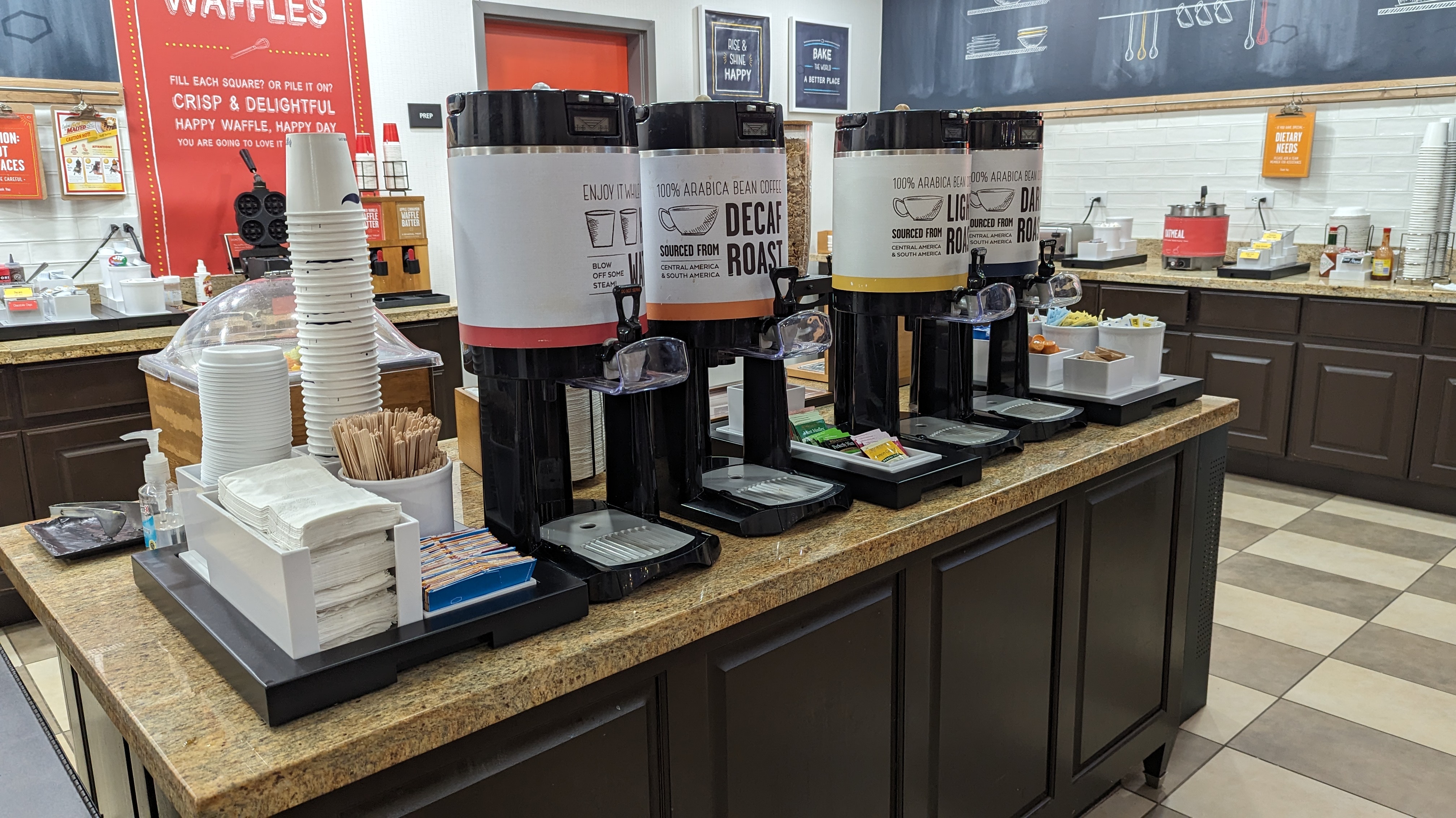 Hampton Inn Suites Hope food and beverage buffet coffee