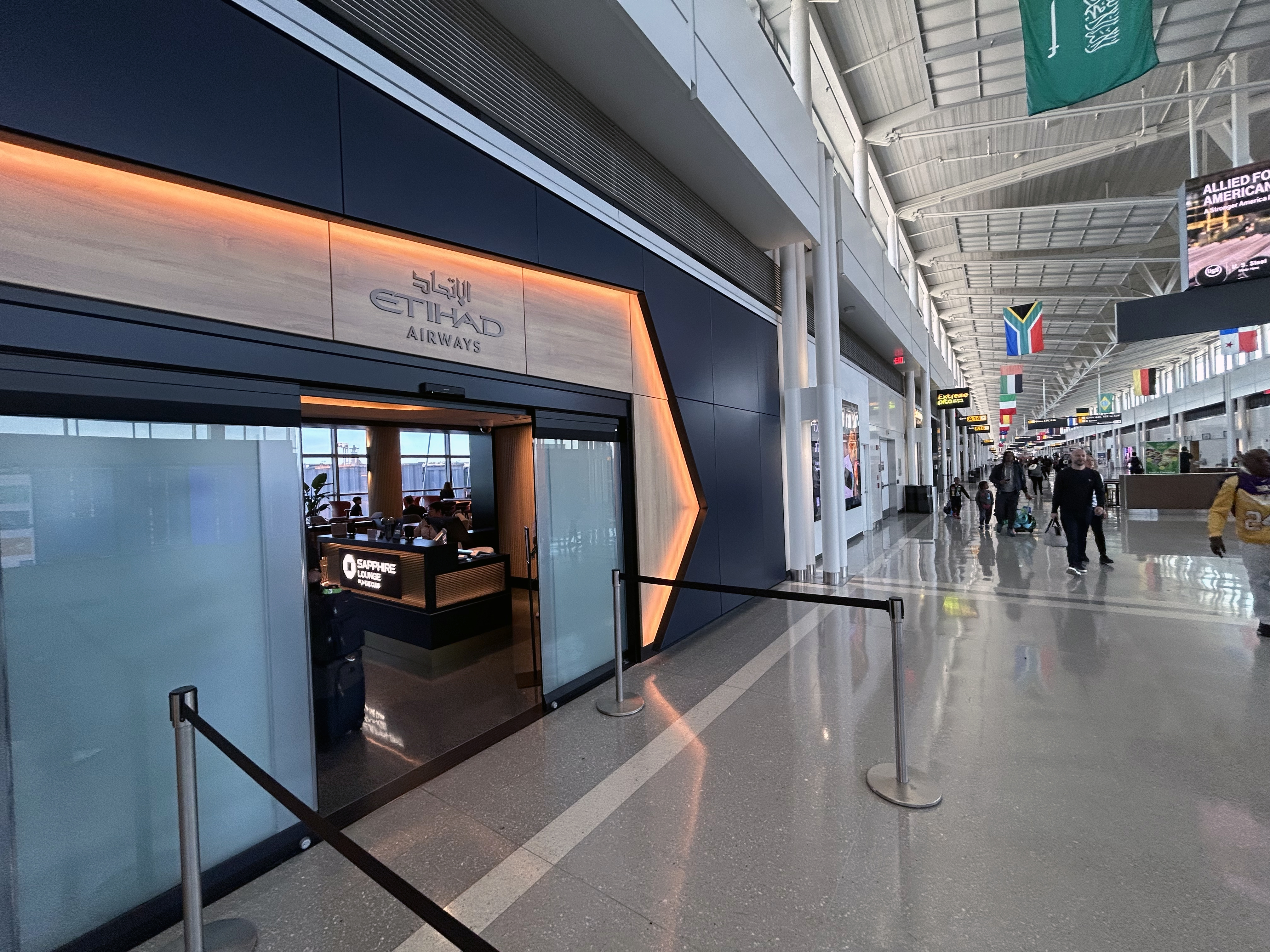 IAD Etihad Lounge entrance