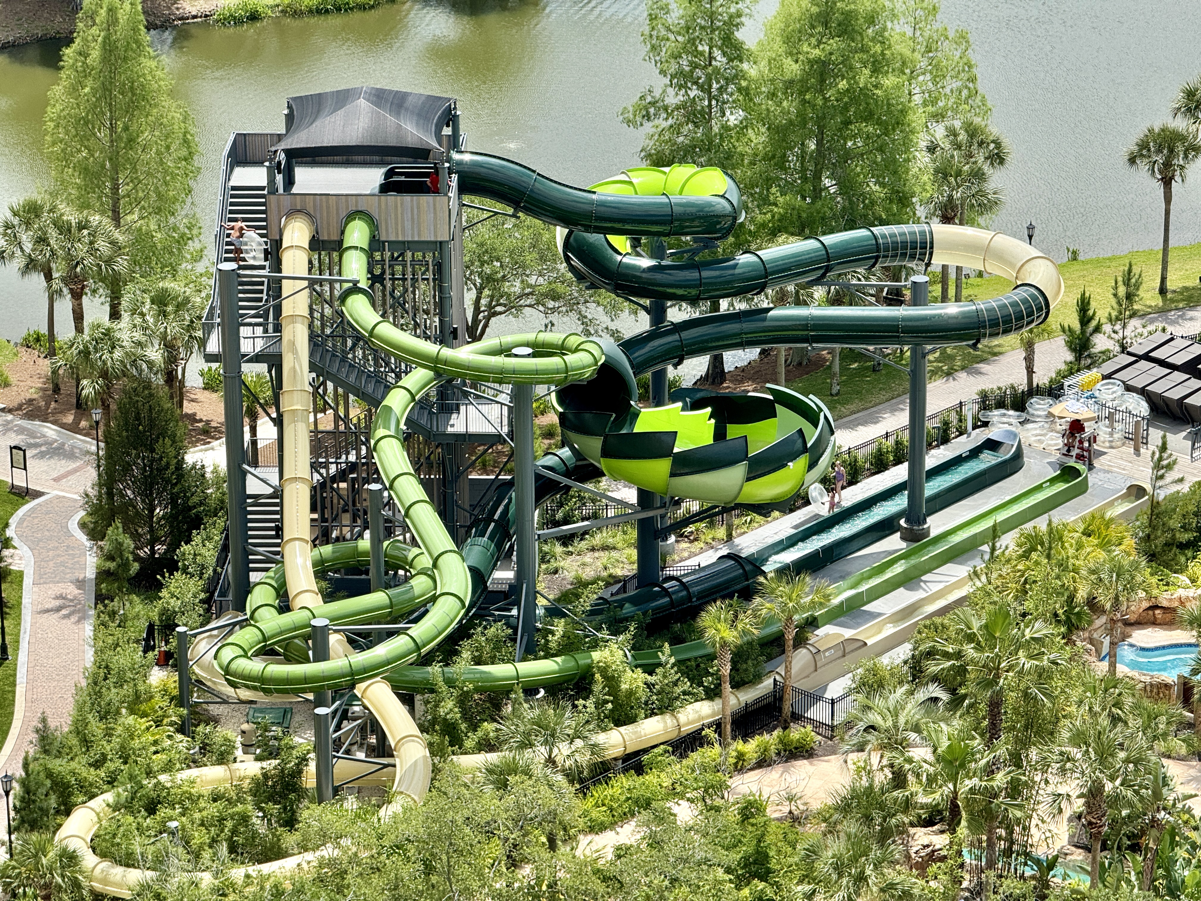 JW Marriott Orlando Grande Lakes Balcony View Waterslides JW Marriott Orlando Grande Lakes Balcony View Waterslides