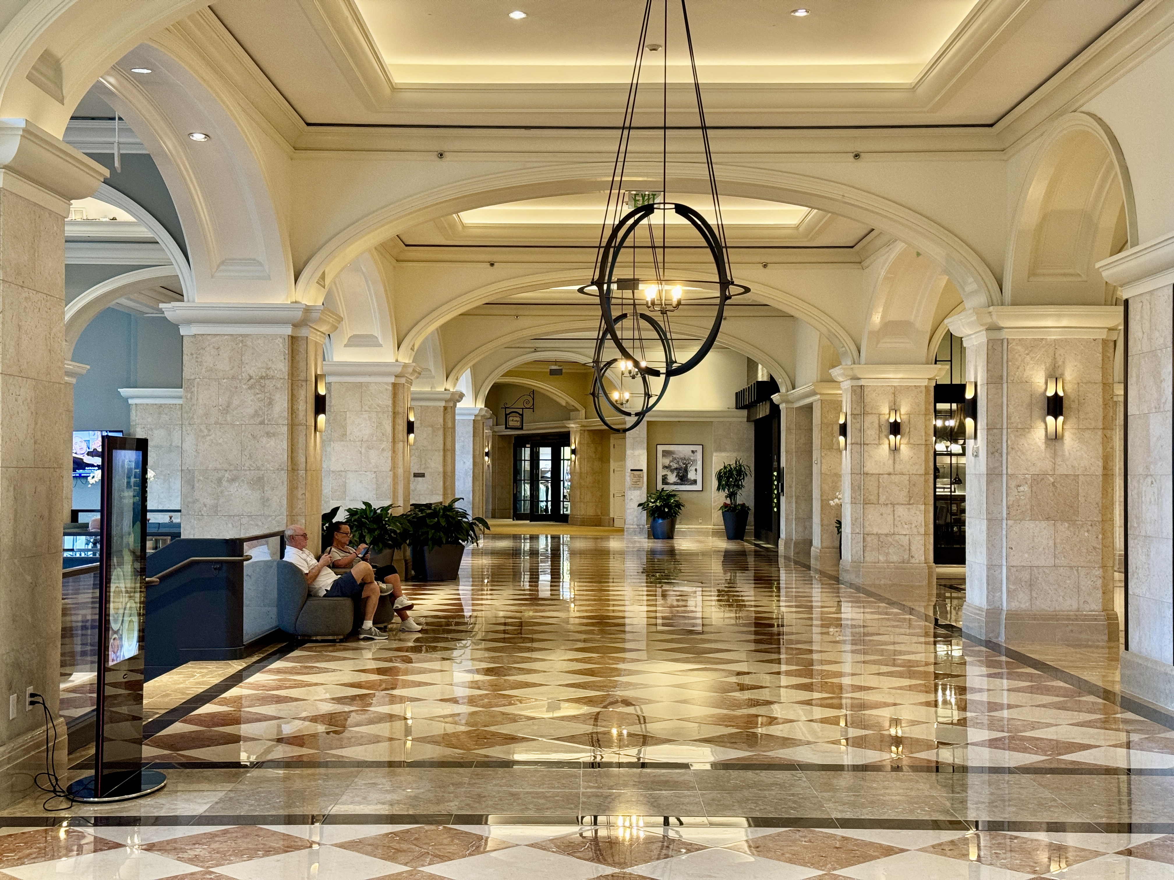 JW Marriott Orlando Grande Lakes Lobby Hallway Chandeliers JW Marriott Orlando Grande Lakes Lobby Hallway Chandeliers