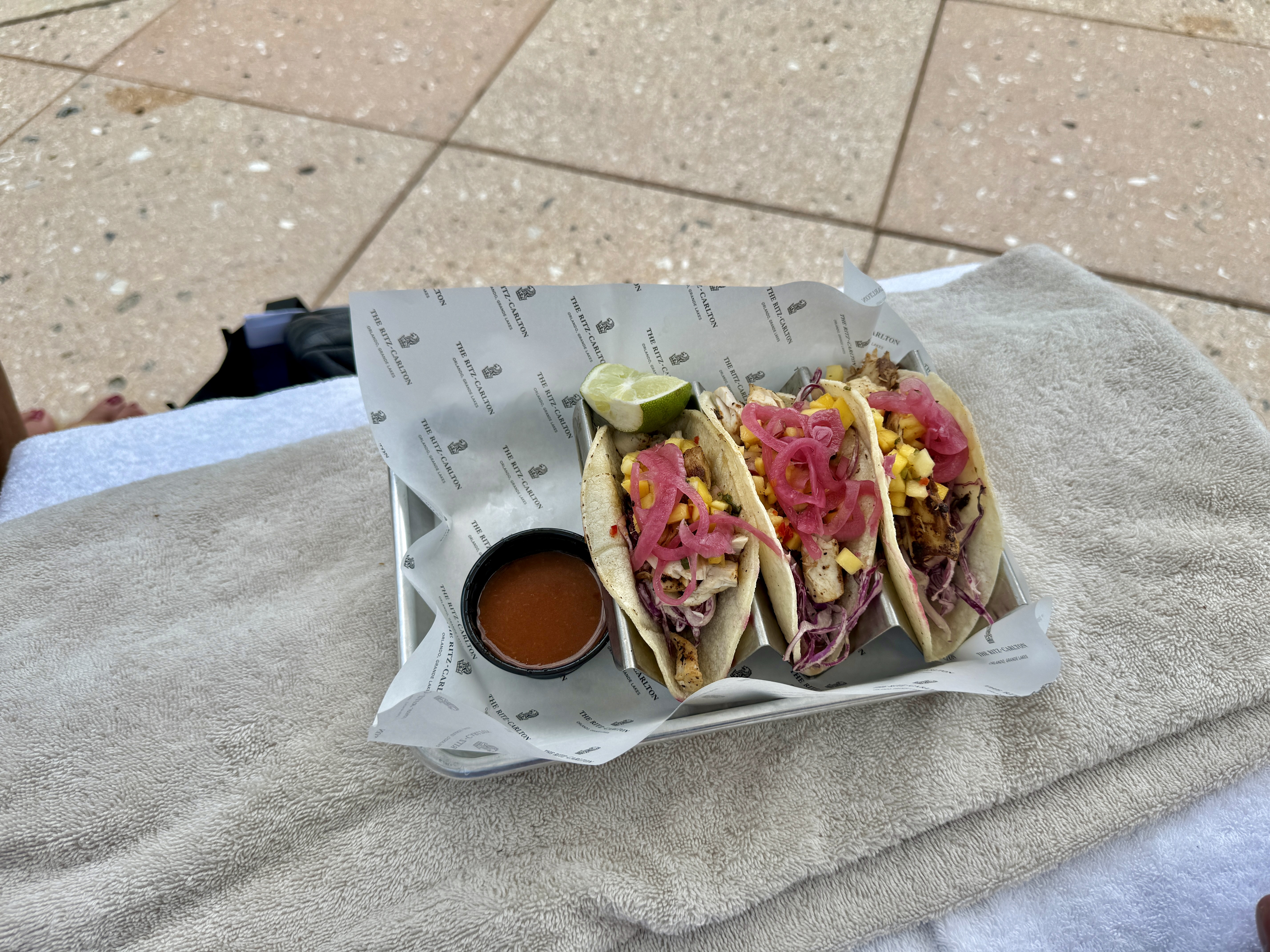 JW Marriott Orlando Grande Lakes Ritz Carlton Fish Tacos JW Marriott Orlando Grande Lakes Ritz Carlton Fish Tacos