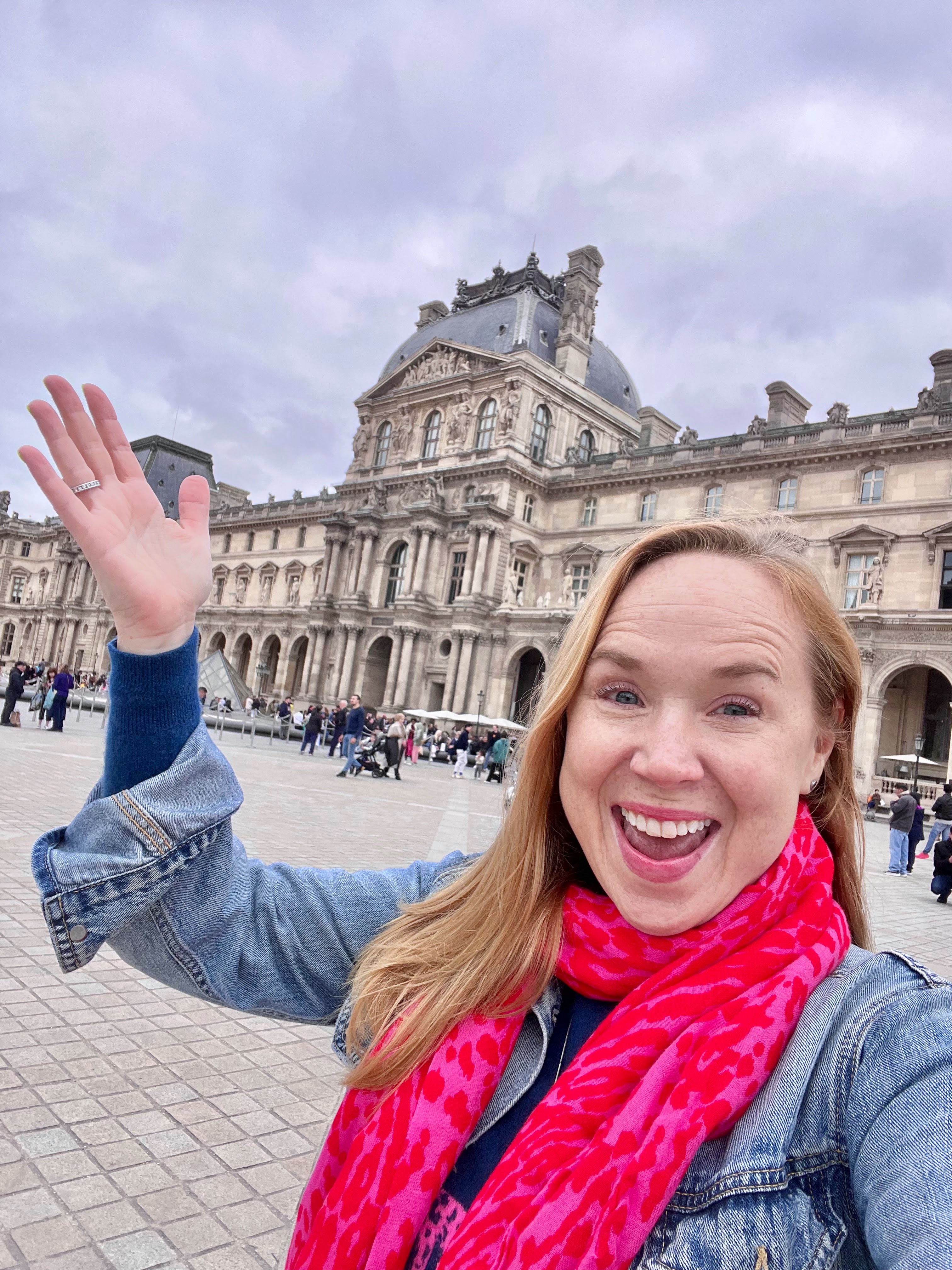 Katie at the Louvre Katie at the Louvre