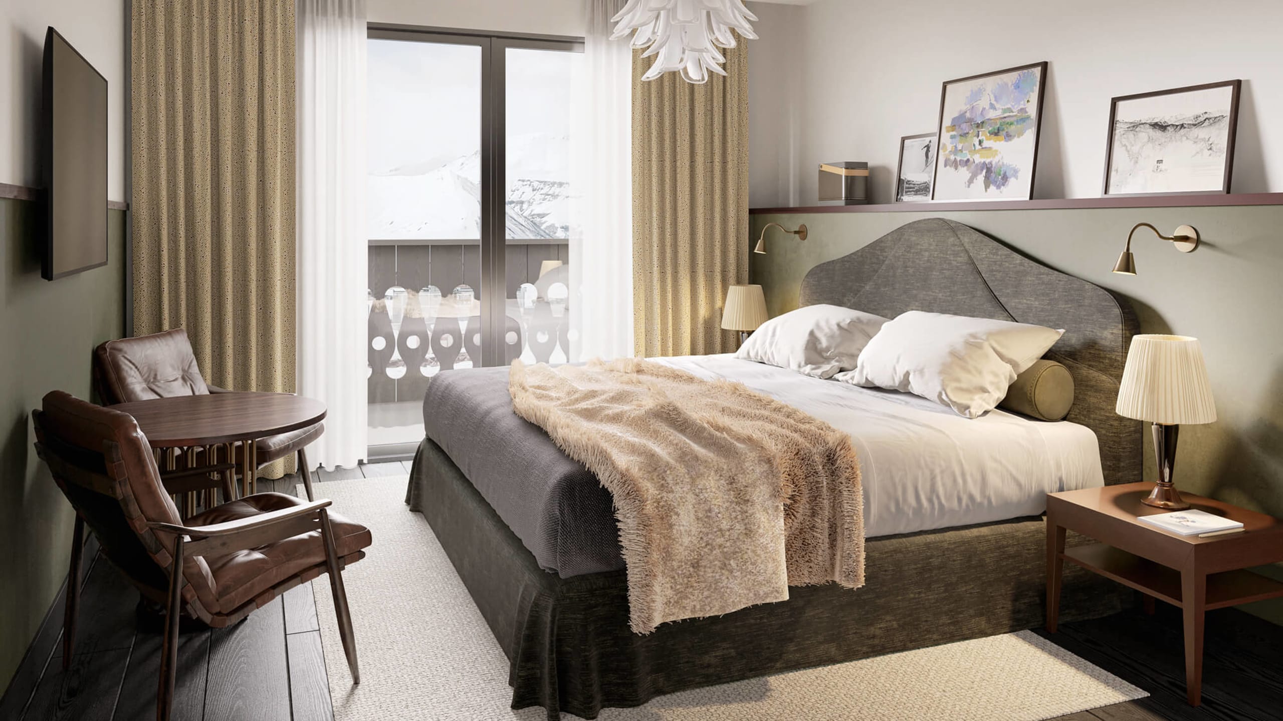 Le Fitz Roy France Superior Room Village View