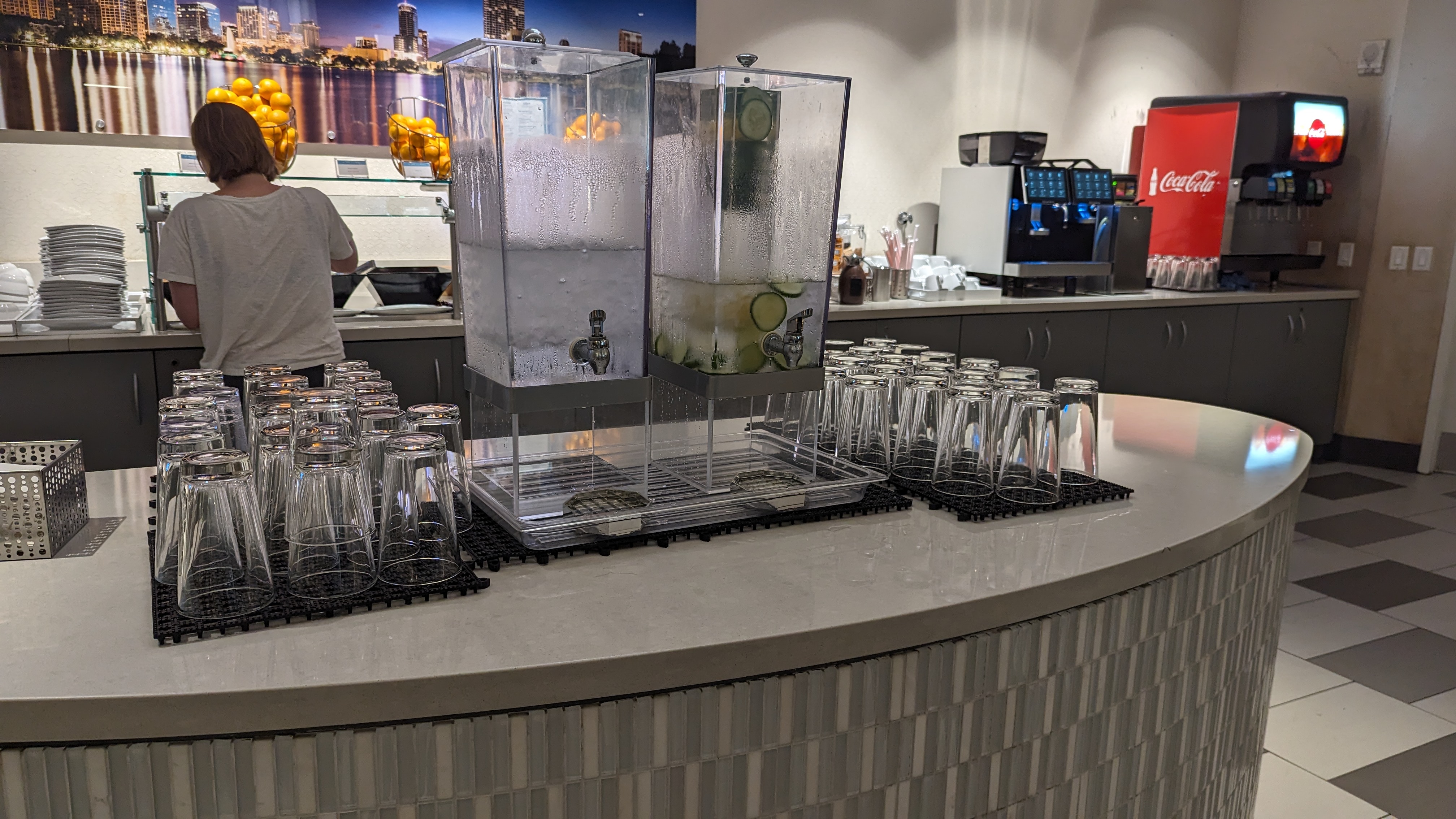 MCO Terminal B The Club MCO Gates 70 99 buffet chilled water
