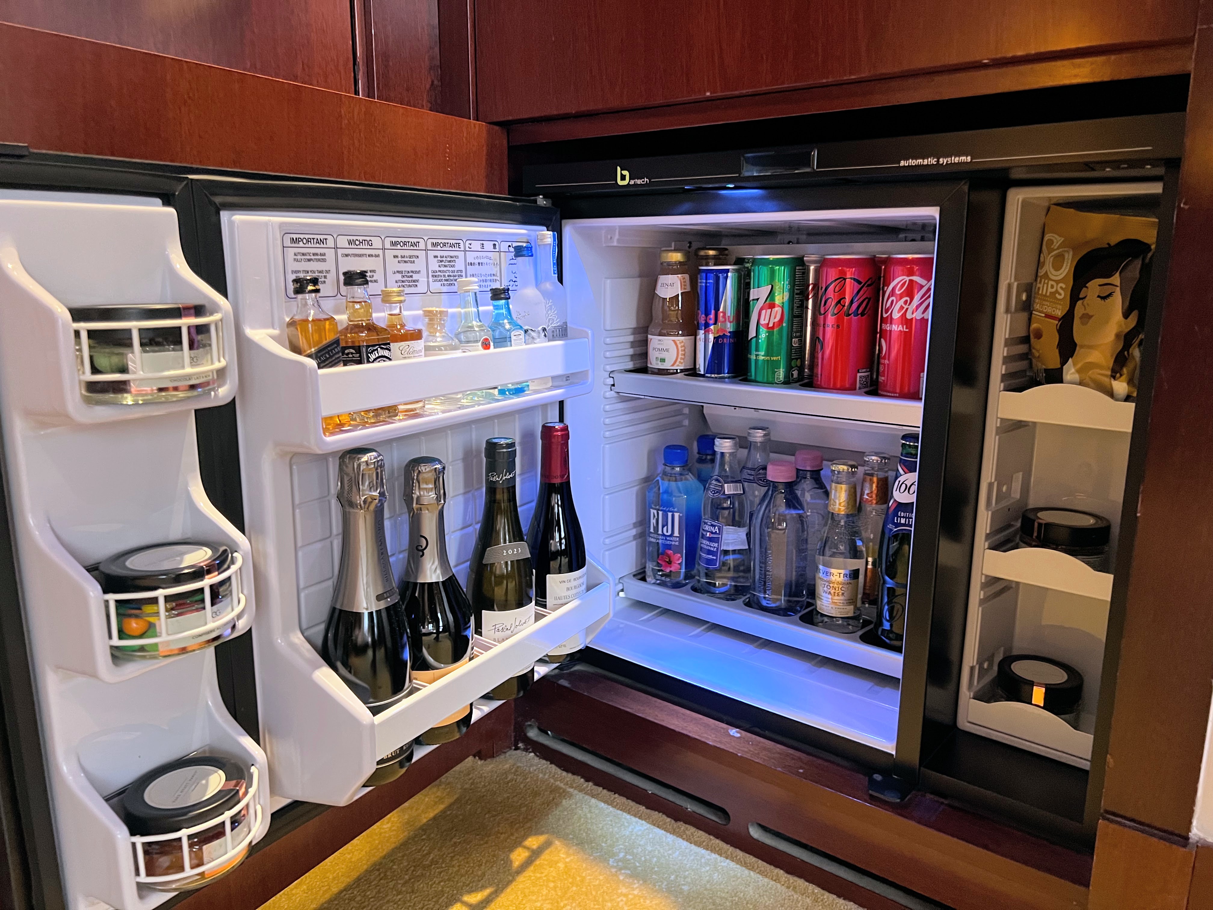 Mini bar at Park Hyatt Paris Mini bar at Park Hyatt Paris