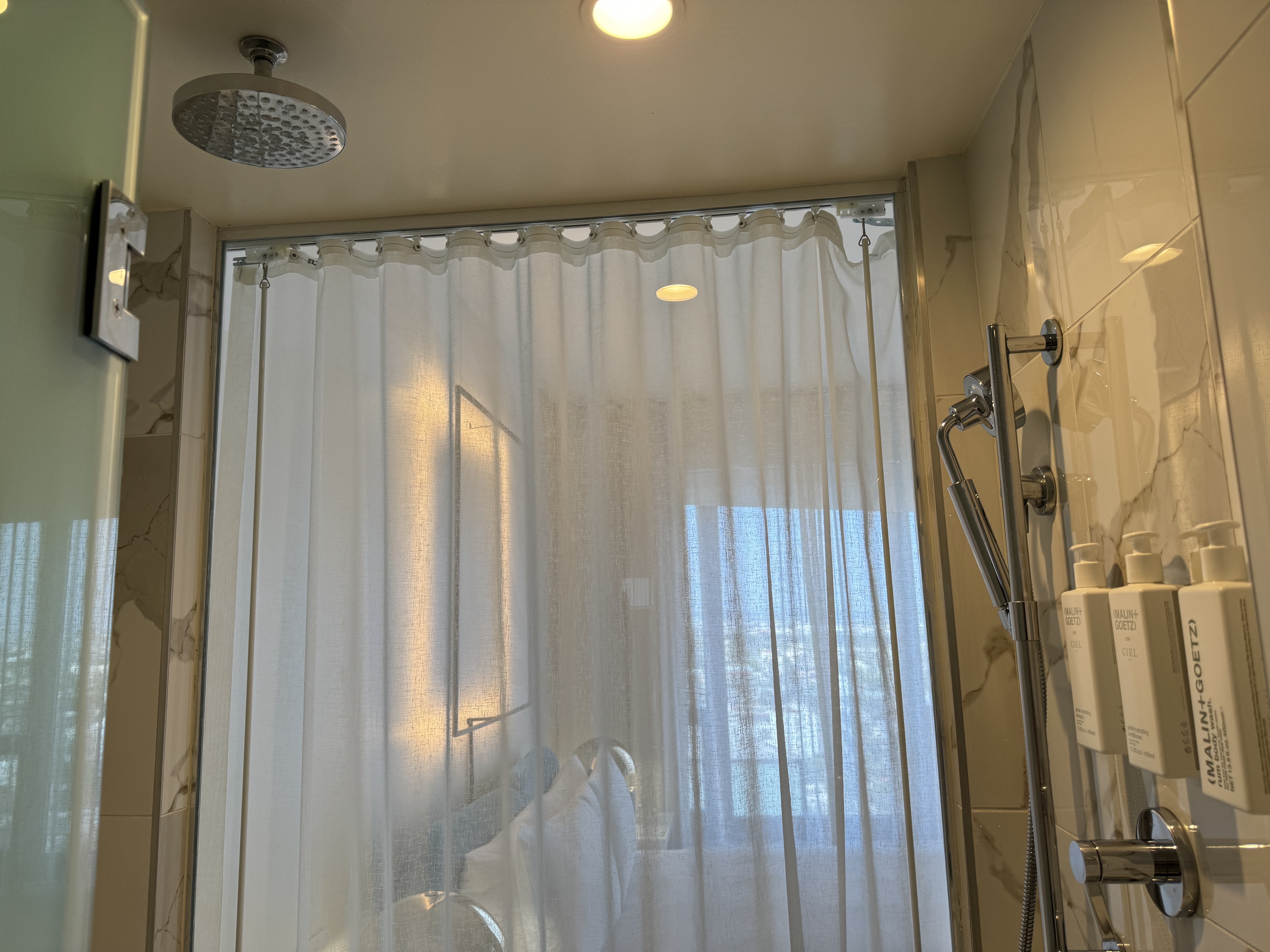 Mondrian Los Angeles deluxe studio suite bathroom shower Mondrian Los Angeles deluxe studio suite bathroom shower