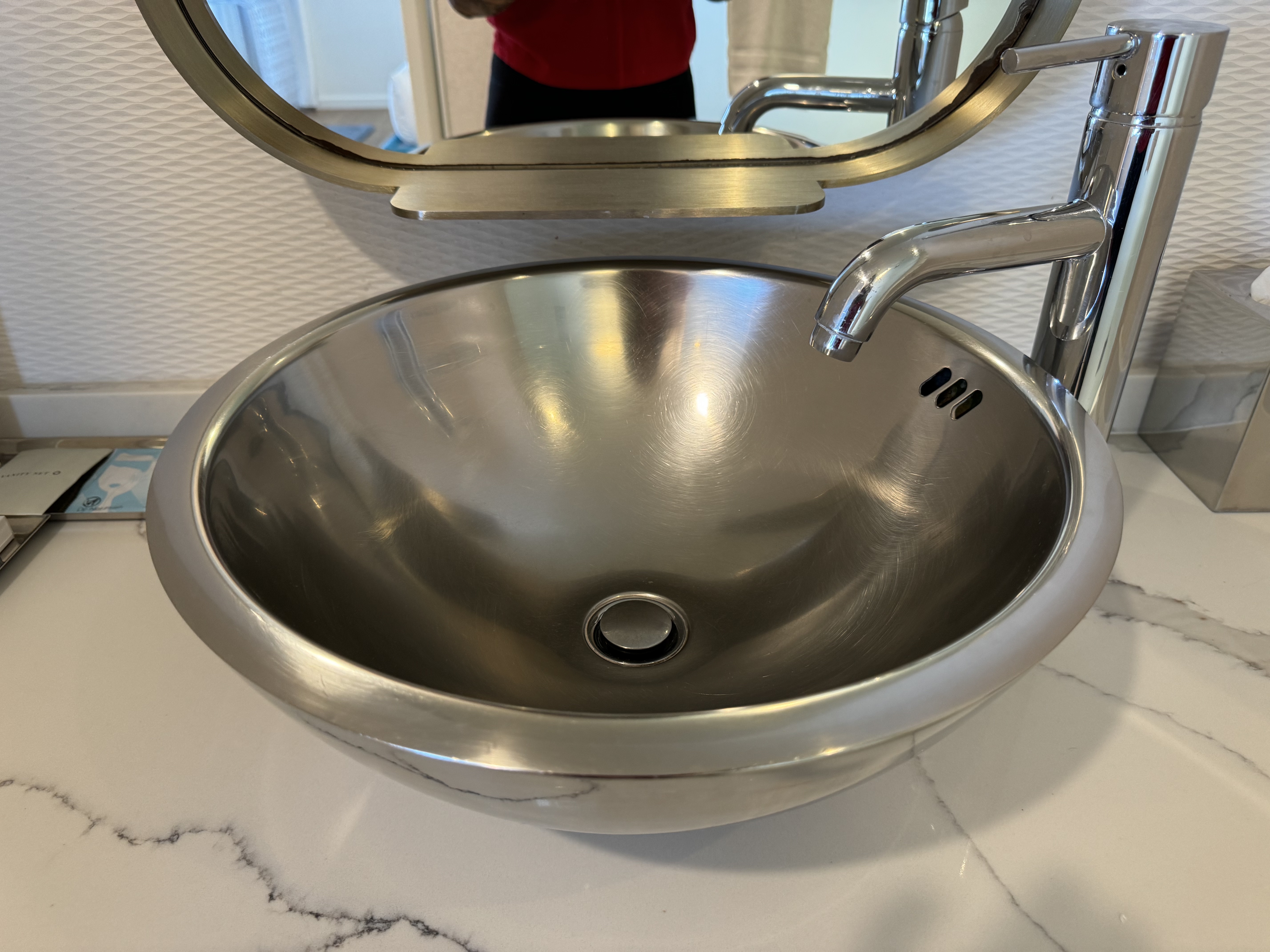 Mondrian Los Angeles deluxe studio suite bathroom sink Mondrian Los Angeles deluxe studio suite bathroom sink