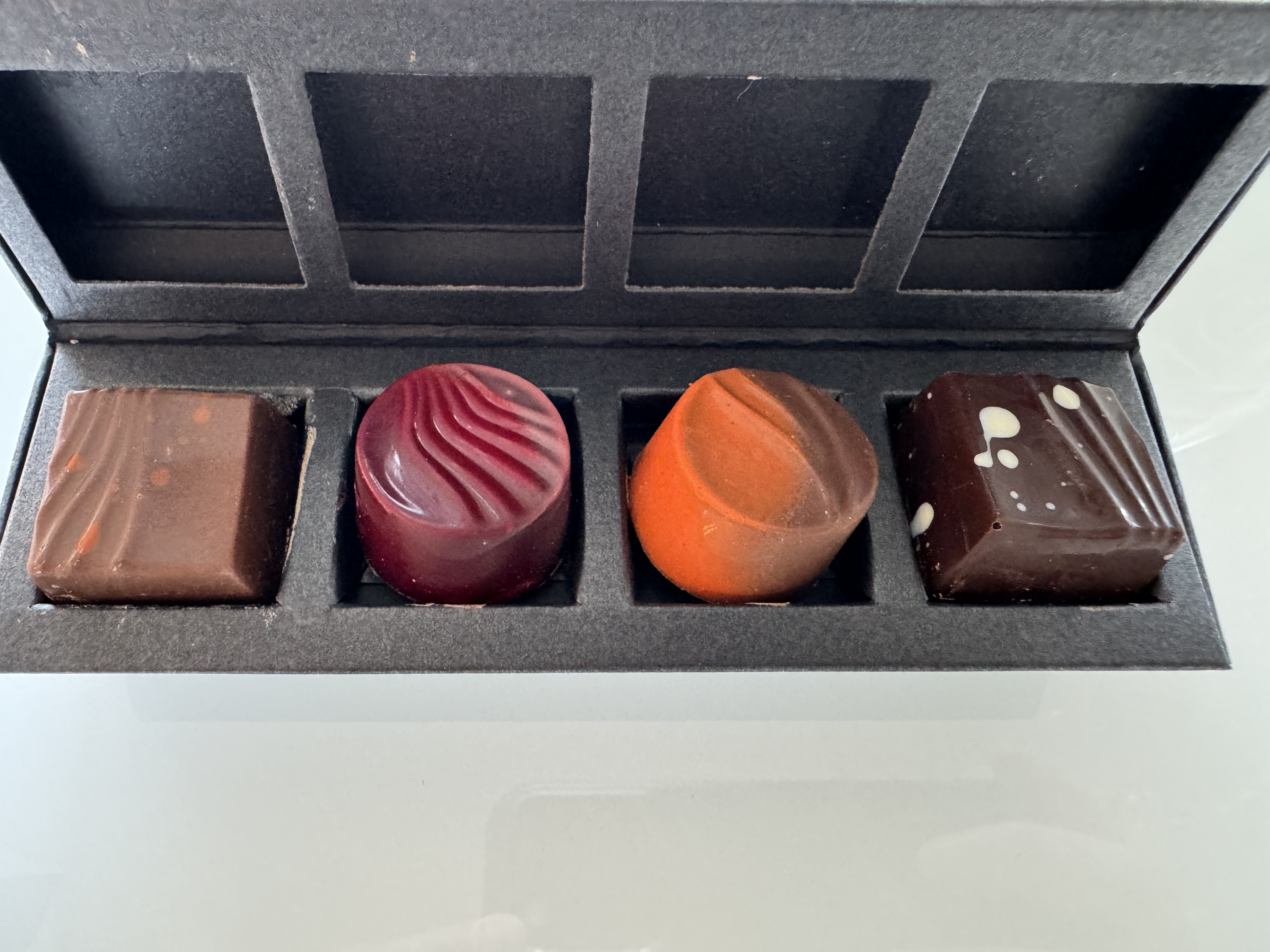 Mondrian Los Angeles deluxe studio suite sitting area chocolates Mondrian Los Angeles deluxe studio suite sitting area chocolates