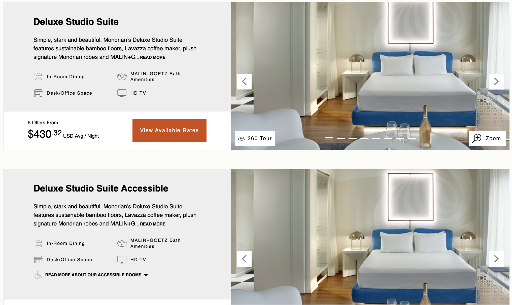 Mondrian Los Angeles pricing deluxe studio suite Mondrian Los Angeles pricing deluxe studio suite