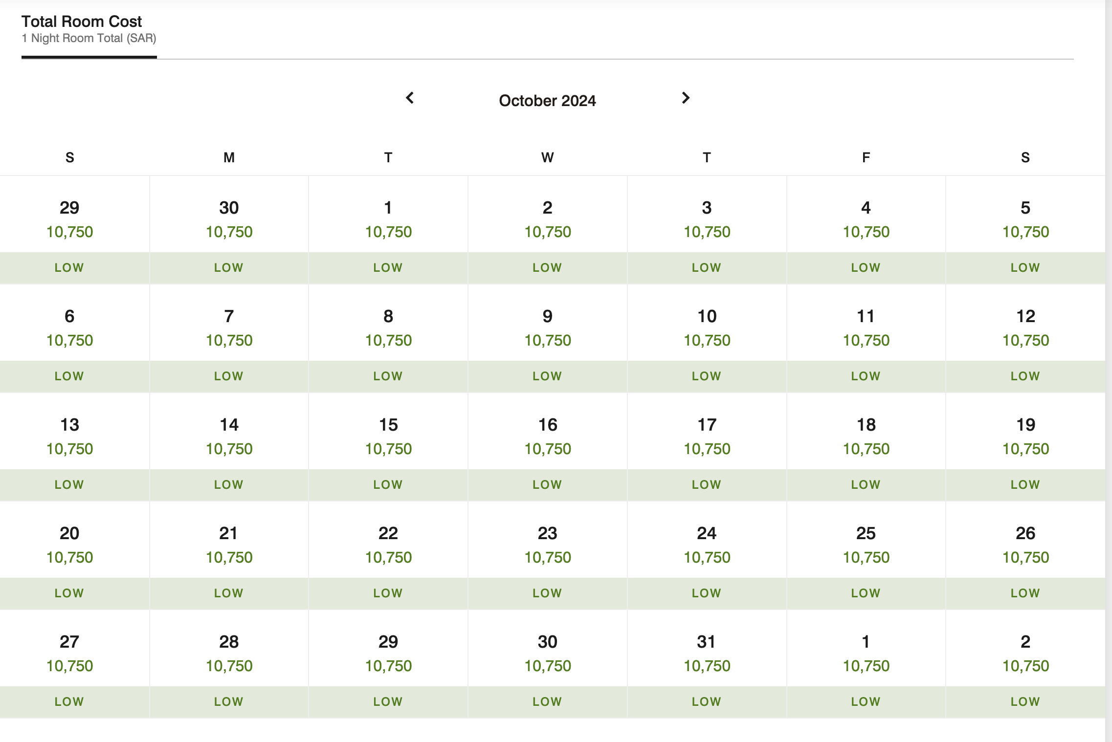 Nujuma cash rates