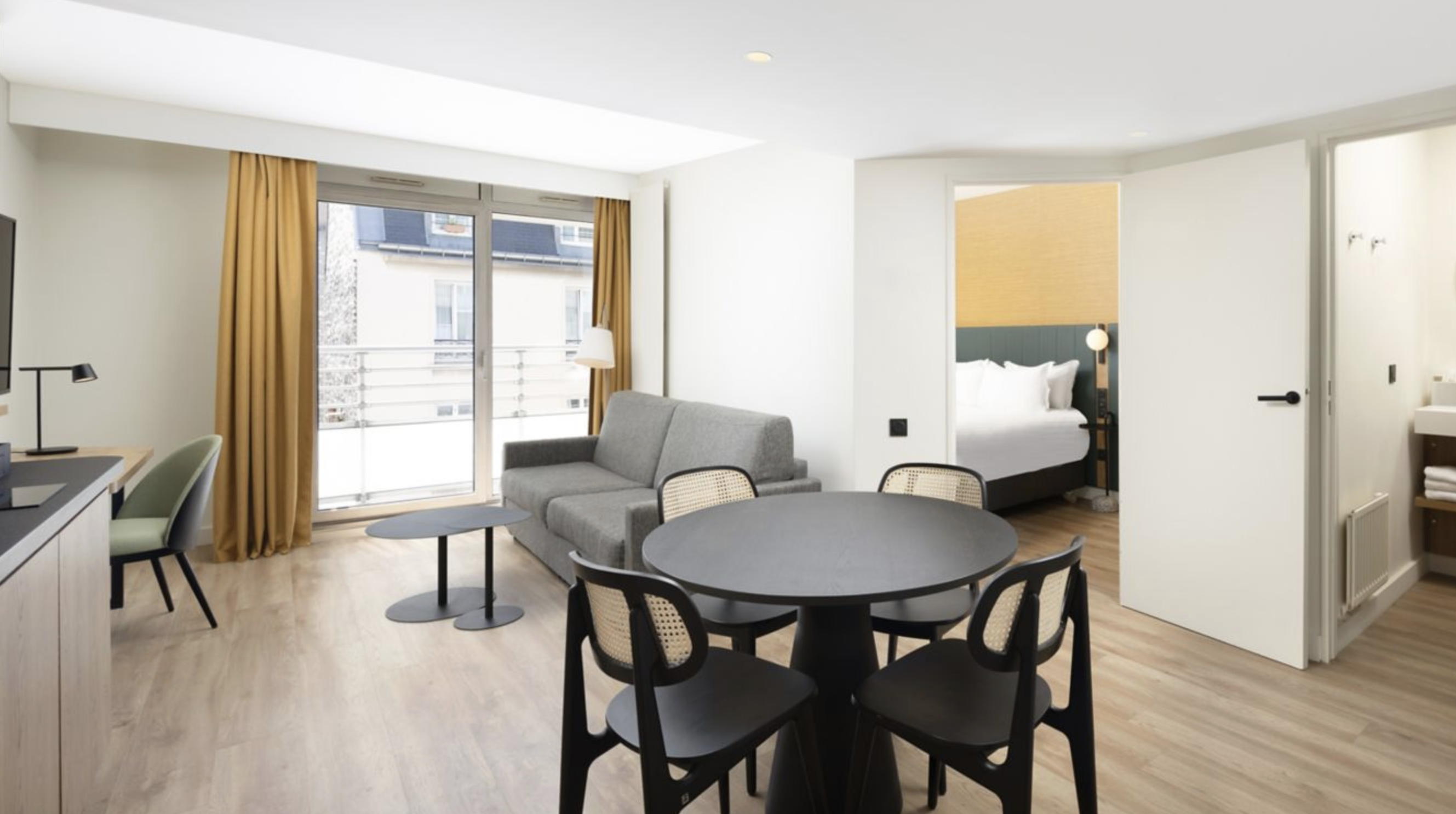One Bedroom Suite with Balcony at the Residence Inn Paris Didot Montparnasse One Bedroom Suite with Balcony at the Residence Inn Paris Didot Montparnasse