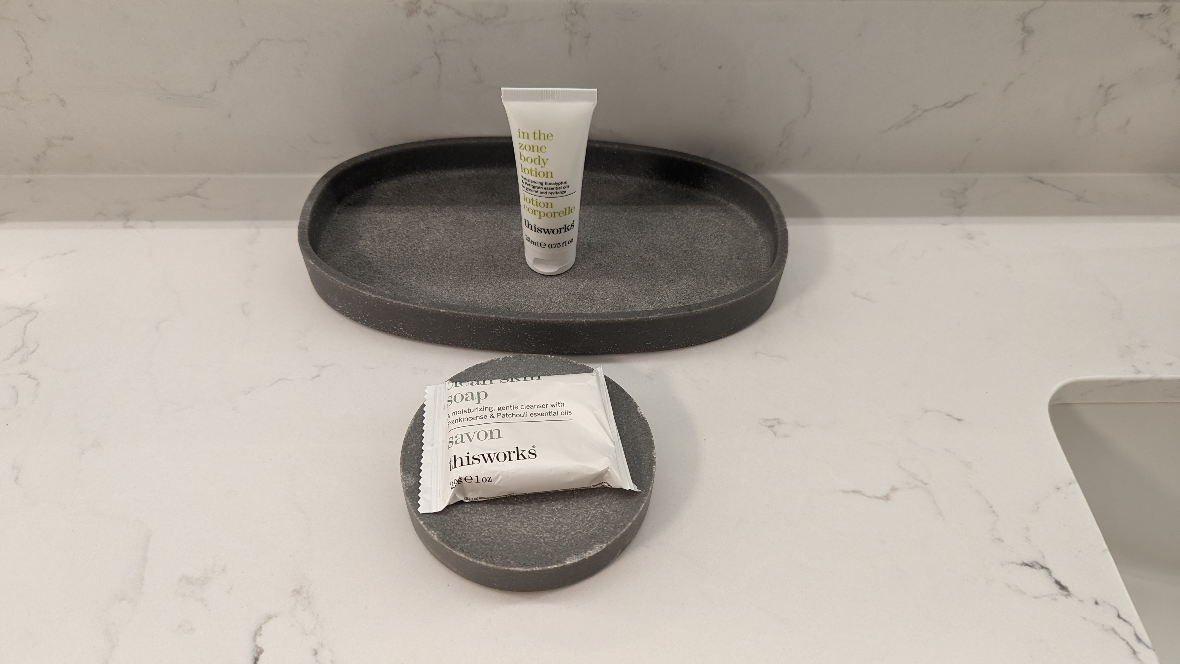 Orlando World Center Marriott 2 Queen Ambassador Suite bathroom sink amenities Orlando World Center Marriott 2 Queen Ambassador Suite bathroom sink amenities