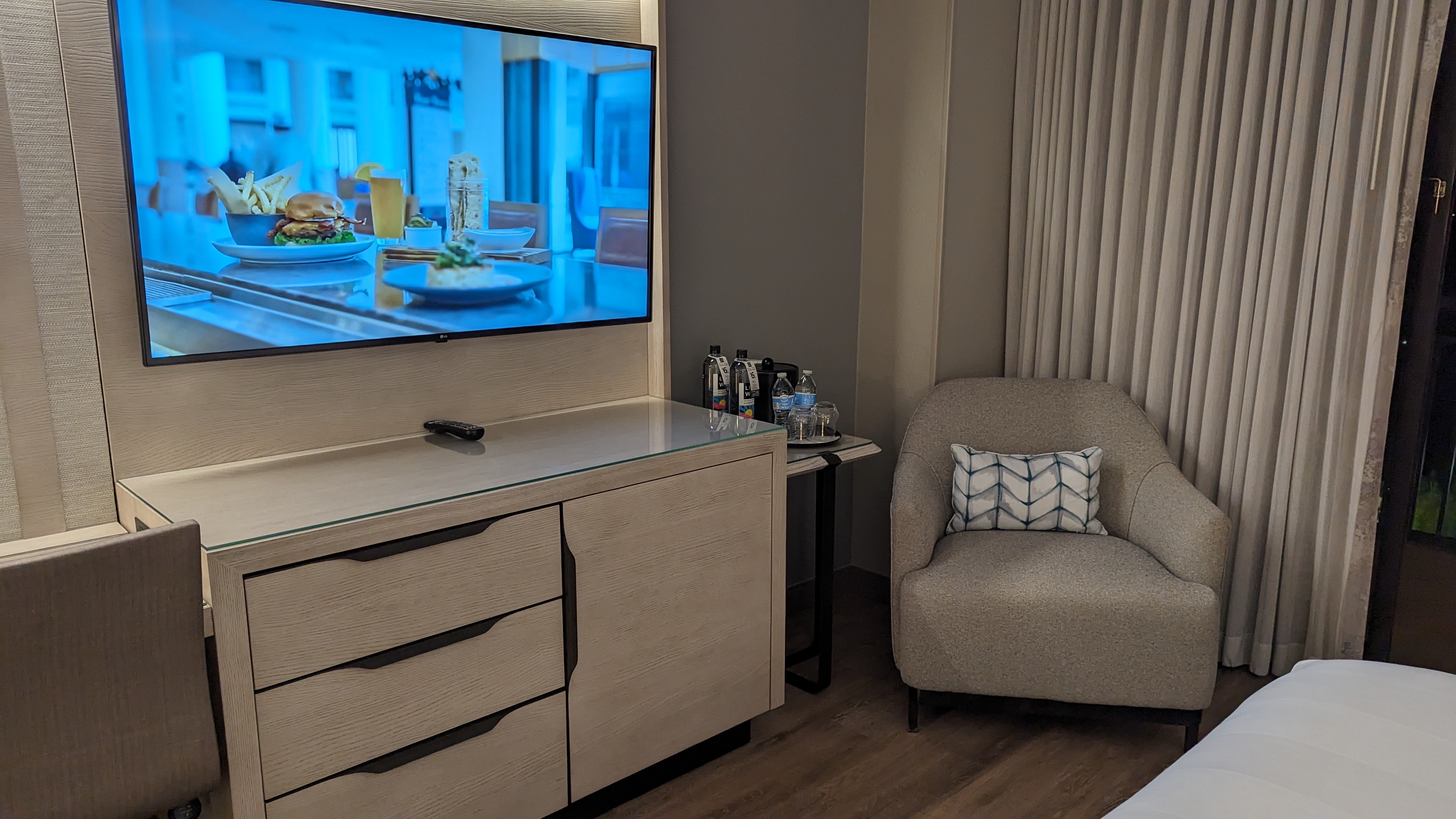 Orlando World Center Marriott 2 Queen Ambassador Suite bedroom dresser and chair Orlando World Center Marriott 2 Queen Ambassador Suite bedroom dresser and chair