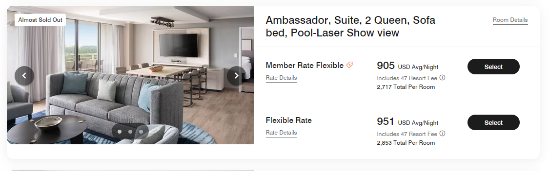 Orlando World Center Marriott Ambassador Suite 2 Queen Room rate Orlando World Center Marriott Ambassador Suite 2 Queen Room rate