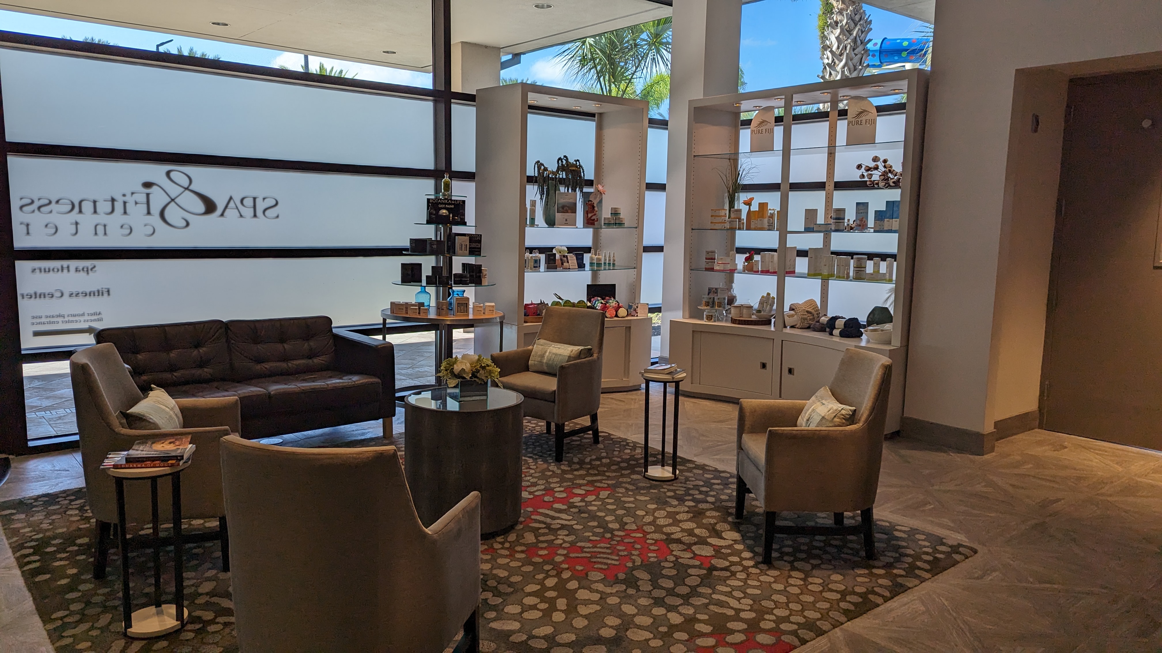 Orlando World Center Marriott amenities spa waiting area Orlando World Center Marriott amenities spa waiting area