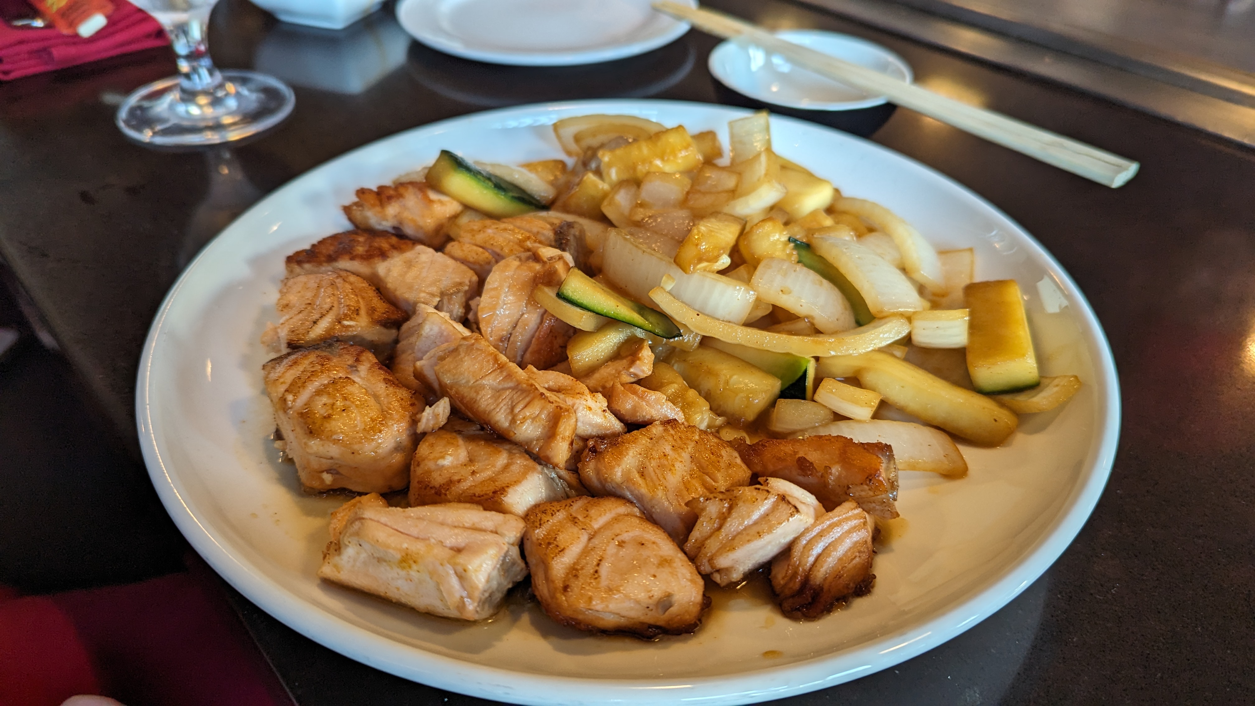 Orlando World Center Marriott food and beverage Mikado salmon hibachi Orlando World Center Marriott food and beverage Mikado salmon hibachi
