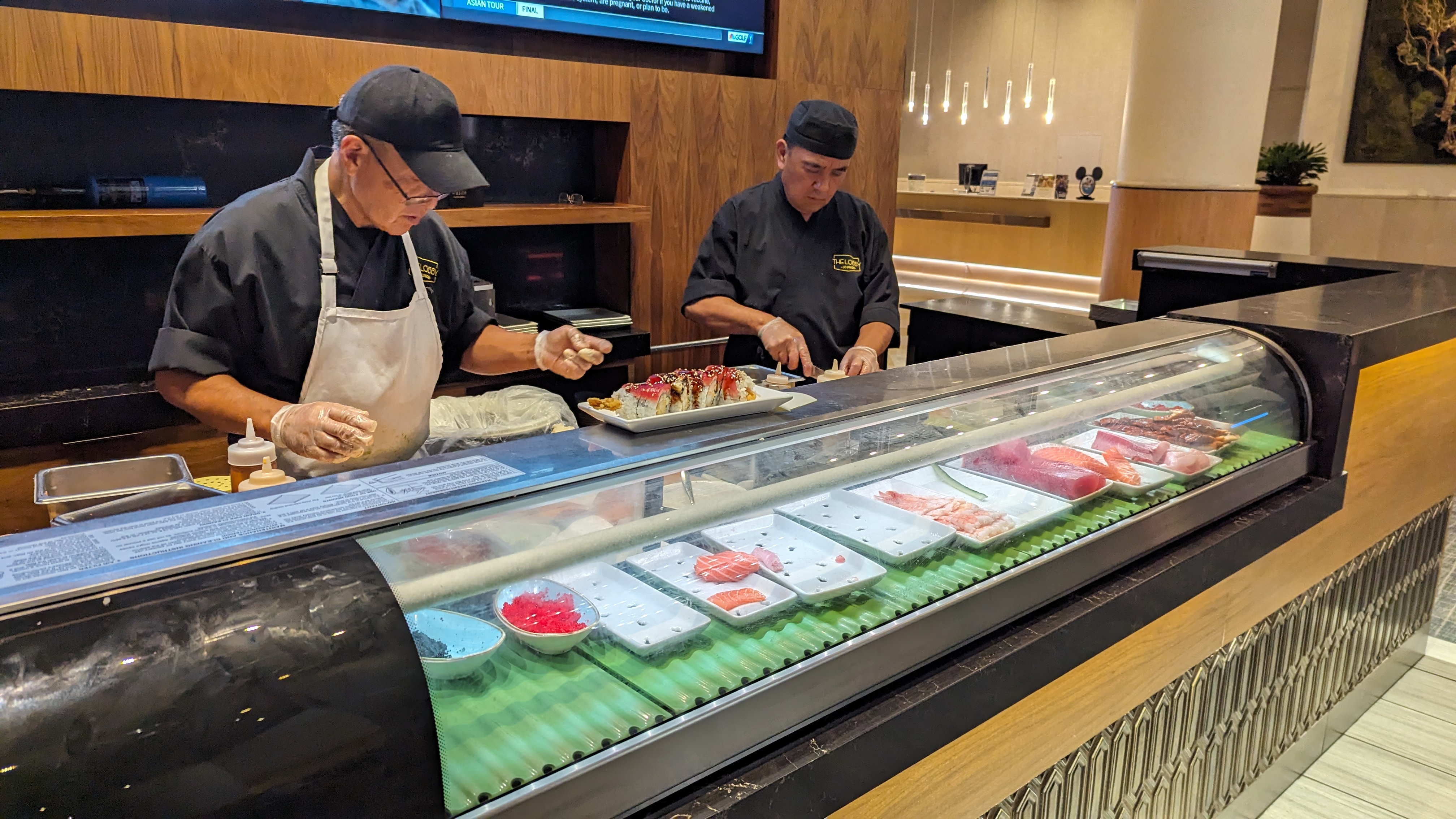 Orlando World Center Marriott food and beverage lobby bar sushi Orlando World Center Marriott food and beverage lobby bar sushi